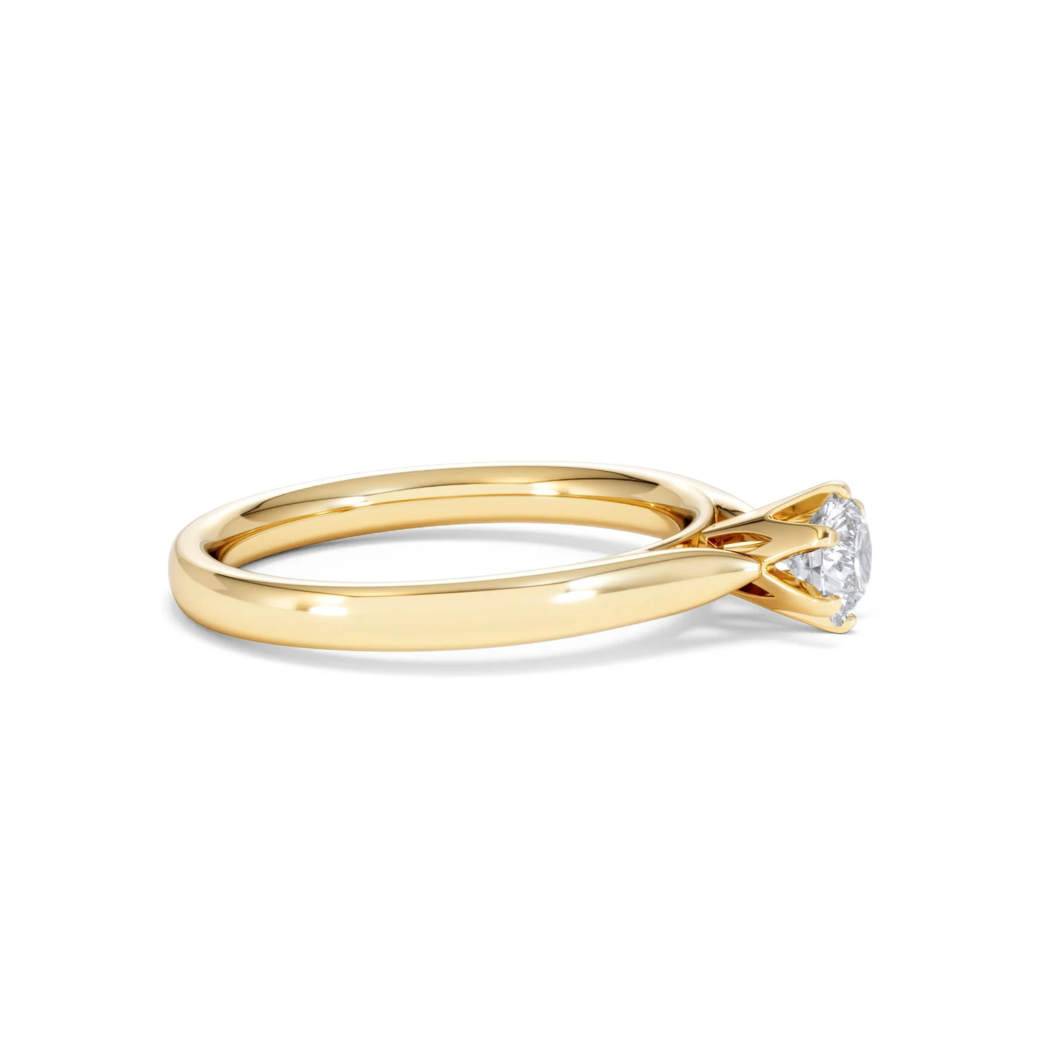 Half Carat Diamond Engagement Ring High Set Chloe Lab F/VS1 18K Gold - Image 24