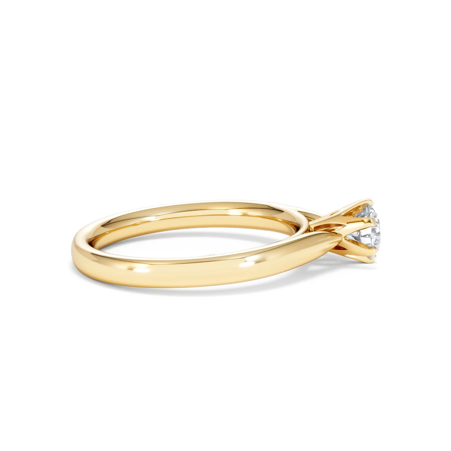 Half Carat Diamond Engagement Ring High Set Chloe Lab F/VS1 18K Gold - Image 28