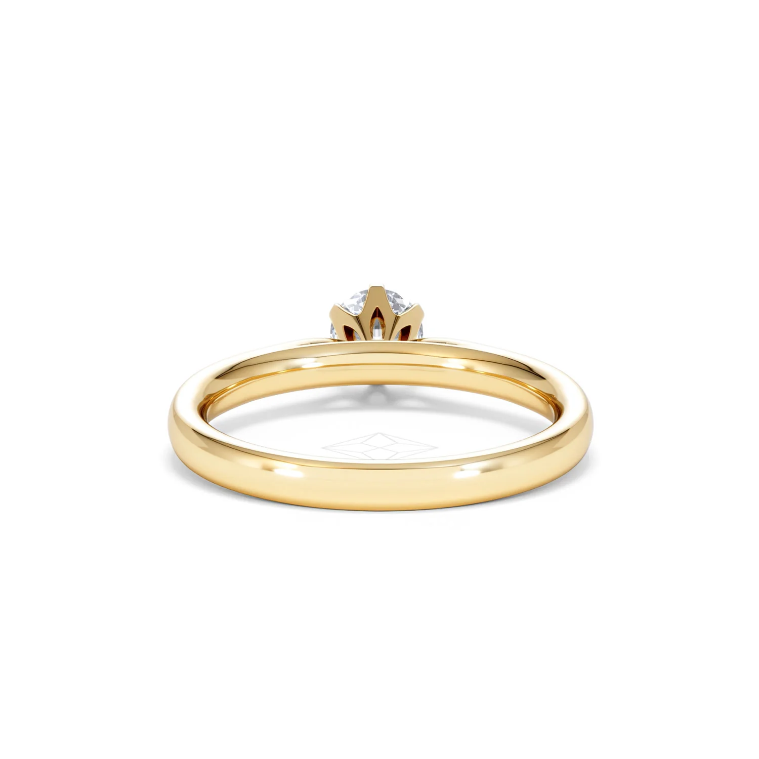 Half Carat Diamond Engagement Ring High Set Chloe Lab F/VS1 18K Gold - Image 48
