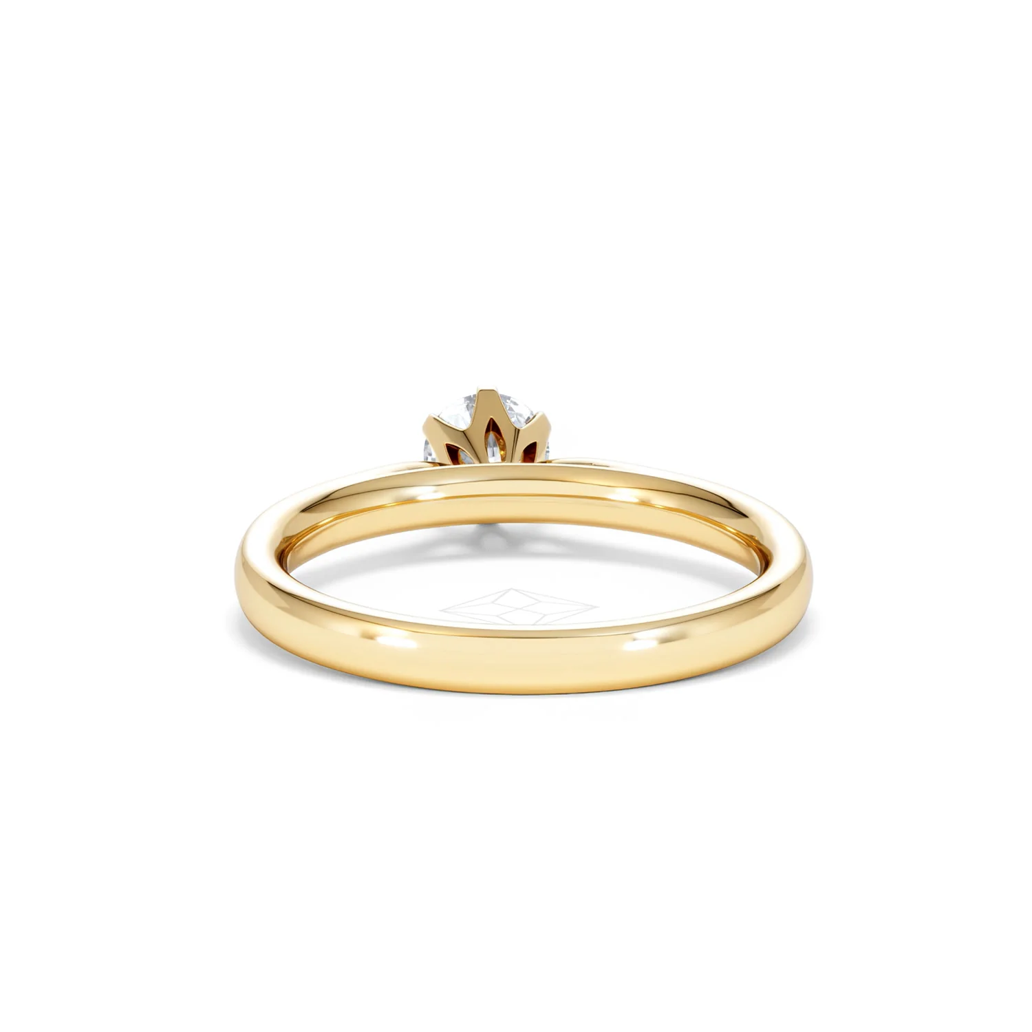 Half Carat Diamond Engagement Ring High Set Chloe Lab F/VS1 18K Gold - Image 49