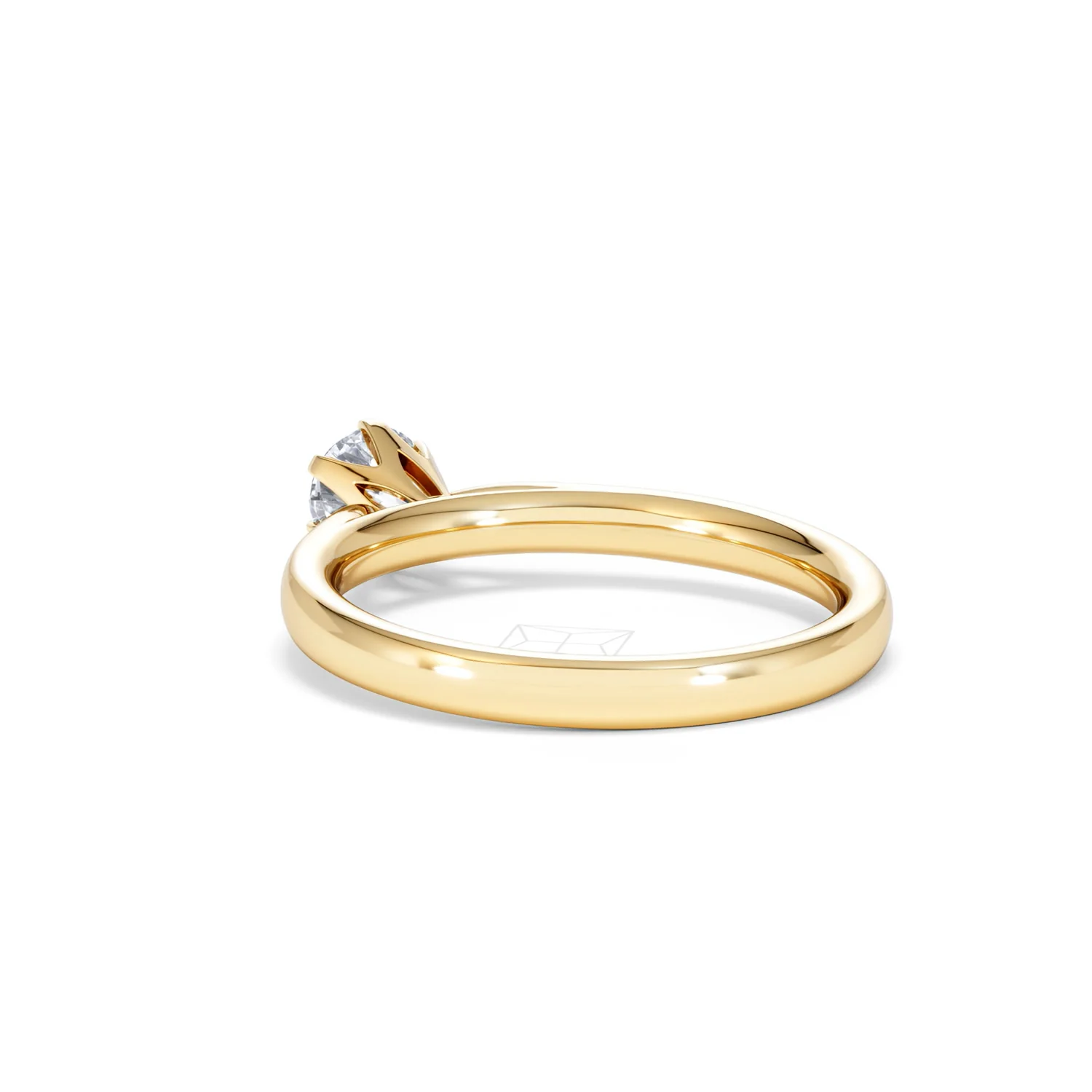 Half Carat Diamond Engagement Ring High Set Chloe Lab F/VS1 18K Gold - Image 55