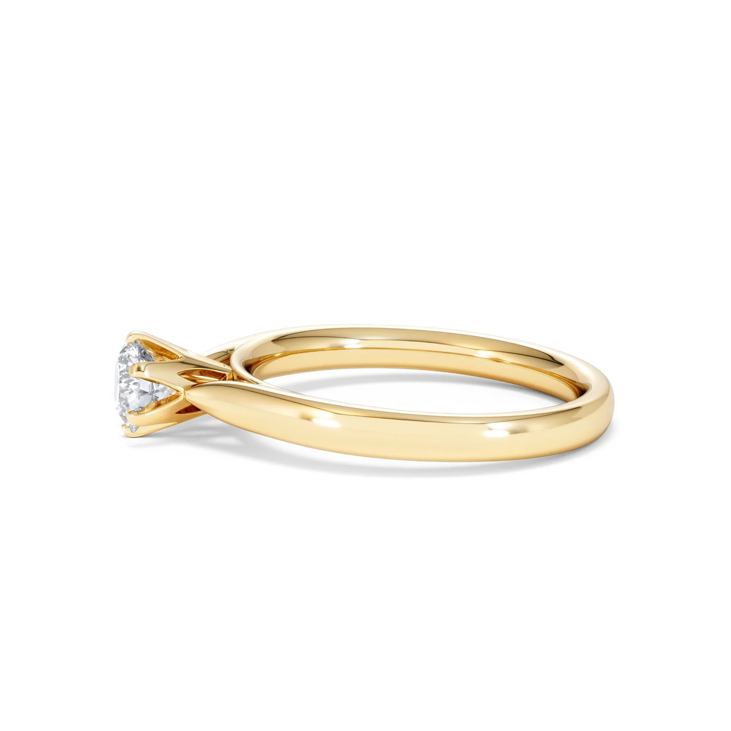Half Carat Diamond Engagement Ring High Set Chloe Lab F/VS1 18K Gold - Image 70