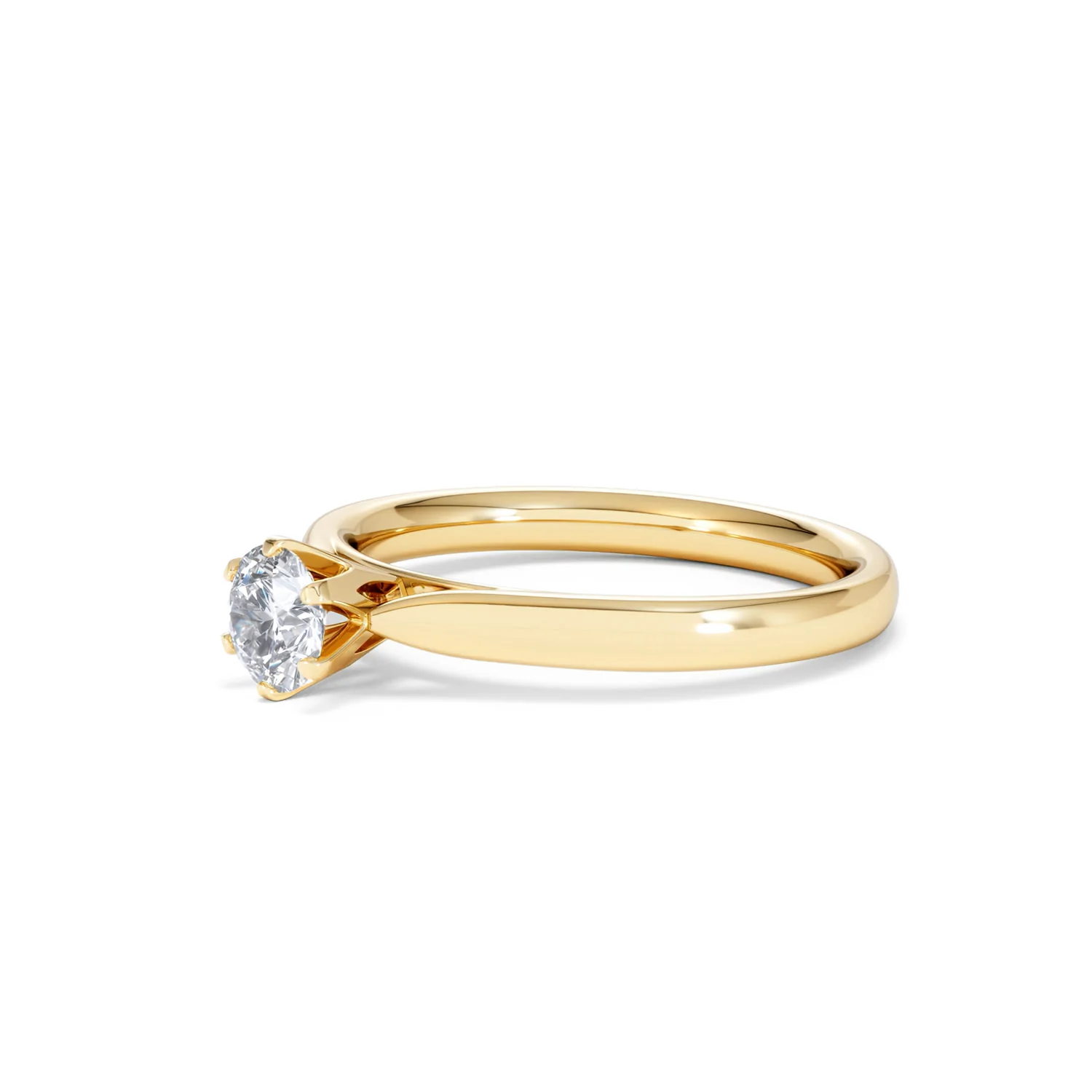 Half Carat Diamond Engagement Ring High Set Chloe Lab F/VS1 18K Gold - Image 77