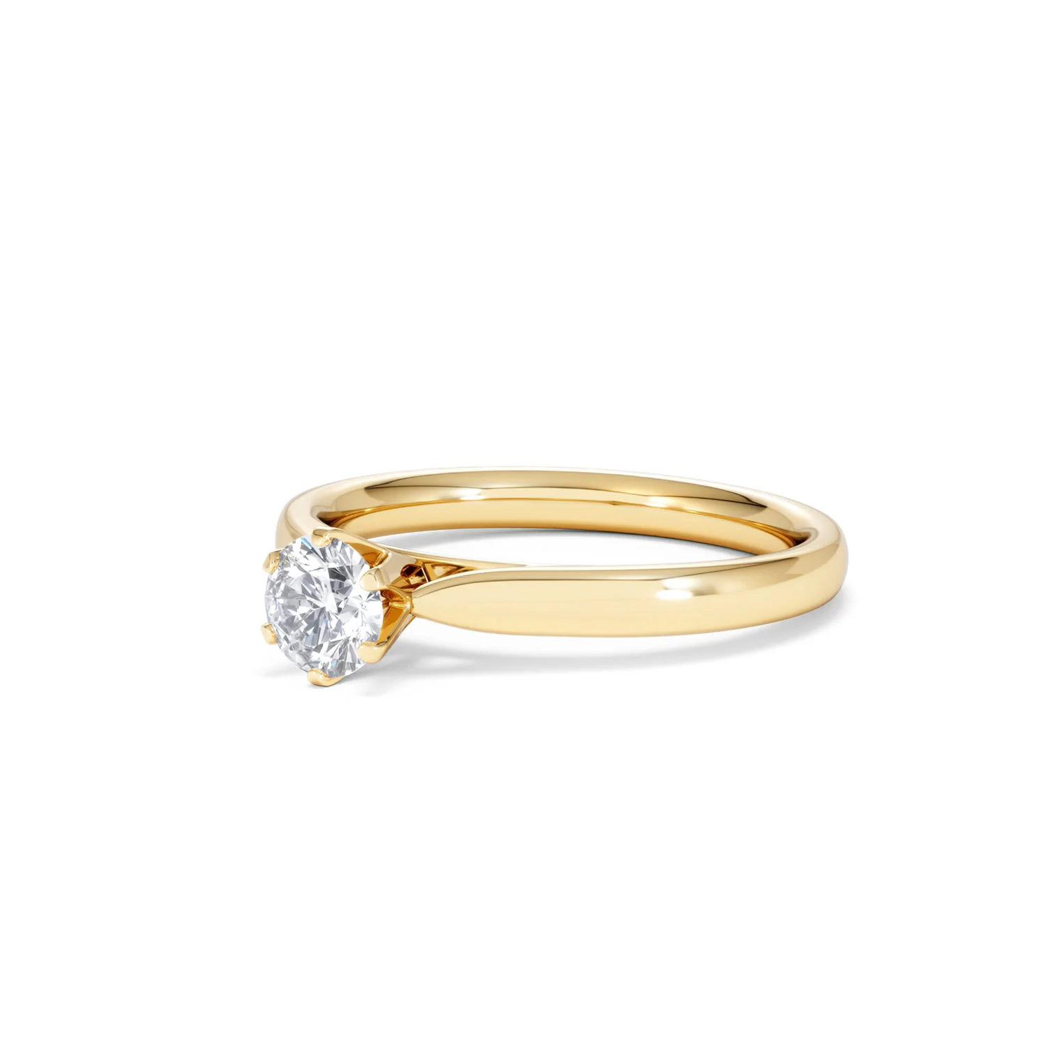 Half Carat Diamond Engagement Ring High Set Chloe Lab F/VS1 18K Gold - Image 80