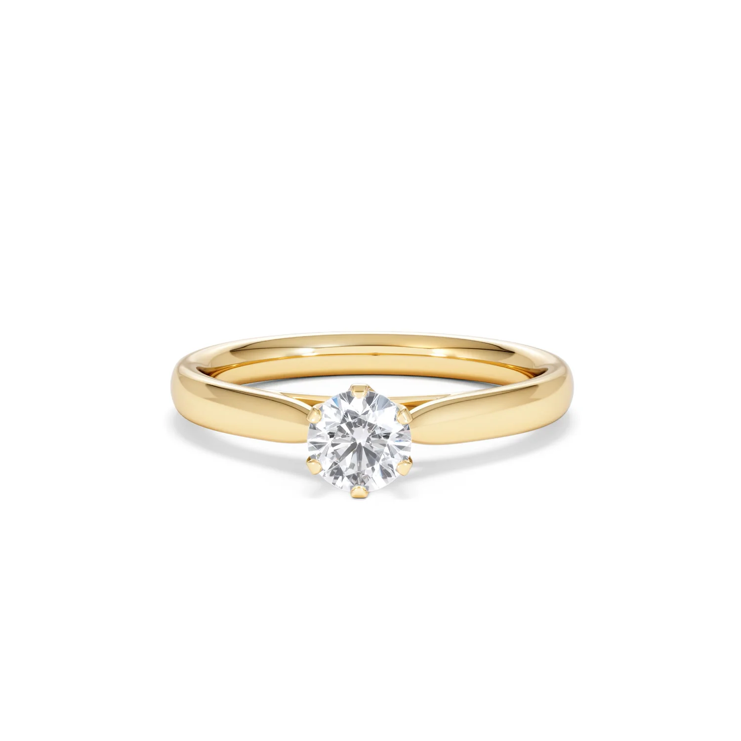Half Carat Diamond Engagement Ring High Set Chloe Lab F/VS1 18K Gold - Image 87