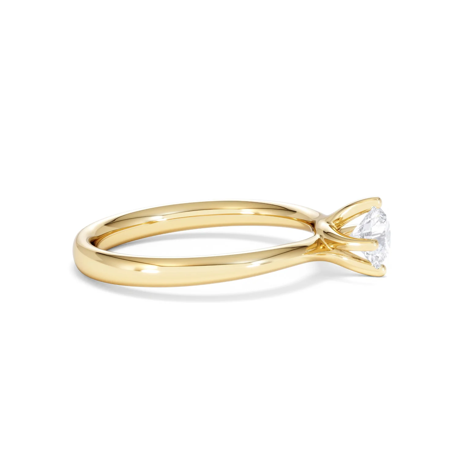 Half Carat Diamond Engagement Ring Lily Lab F/VS1 18K Gold - Image 25