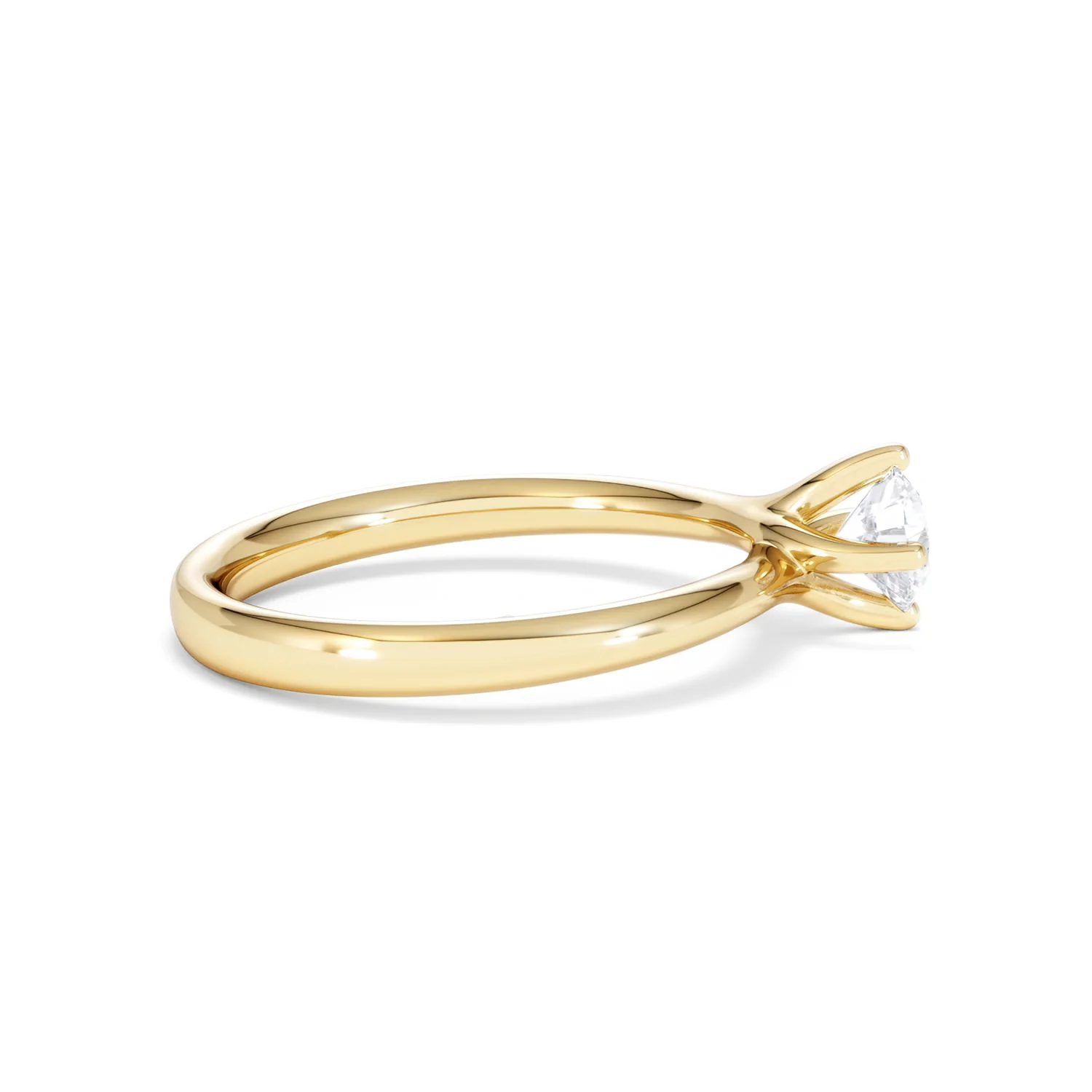 Half Carat Diamond Engagement Ring Lily Lab F/VS1 18K Gold - Image 29