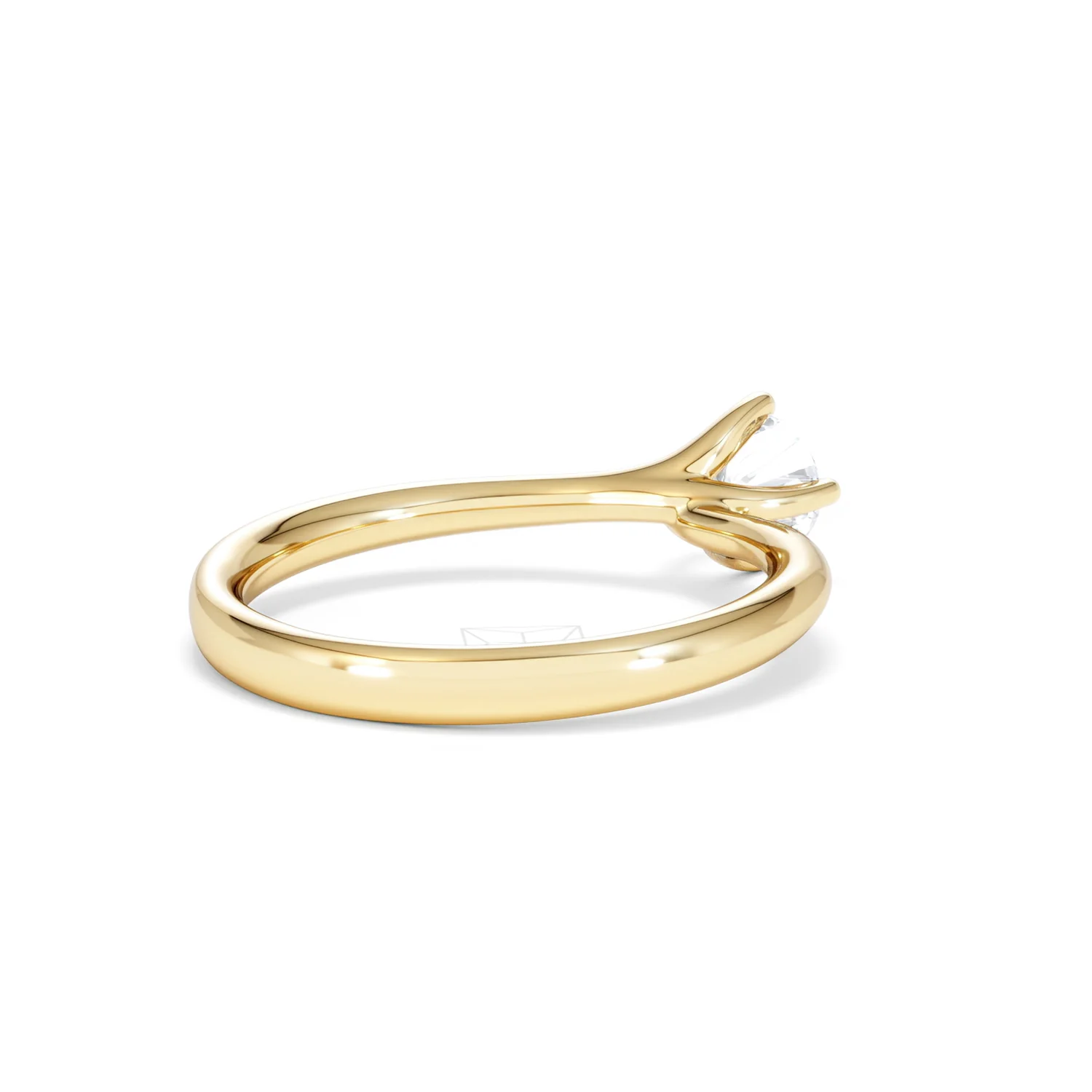 Half Carat Diamond Engagement Ring Lily Lab F/VS1 18K Gold - Image 39