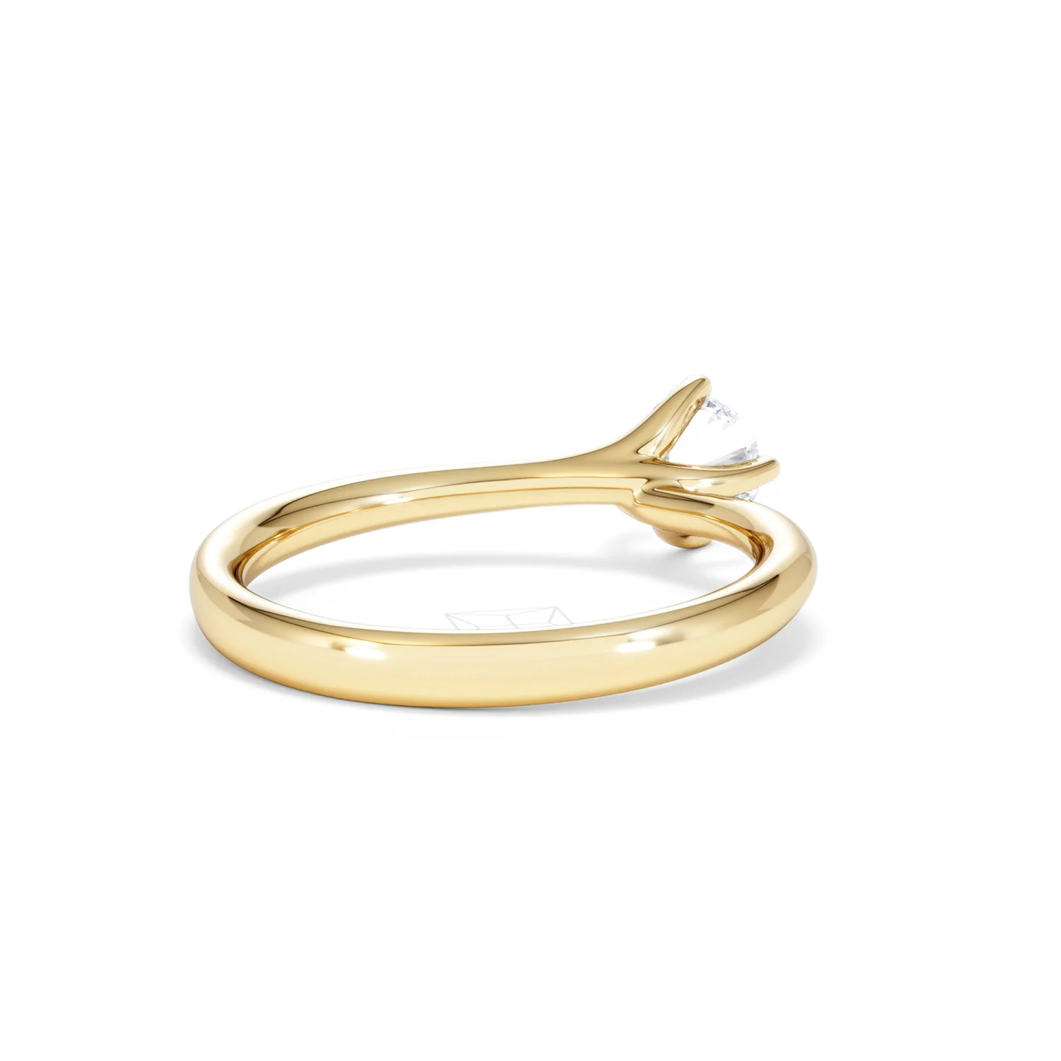 Half Carat Diamond Engagement Ring Lily Lab F/VS1 18K Gold - Image 41