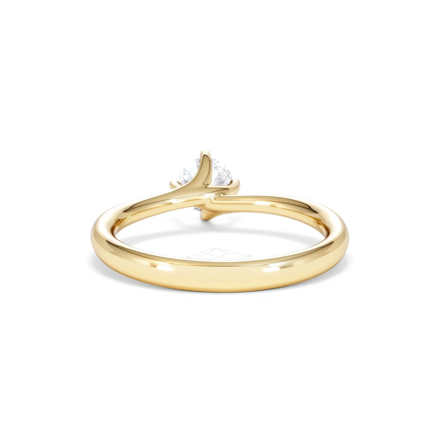 Half Carat Diamond Engagement Ring Lily Lab F/VS1 18K Gold - Image 49