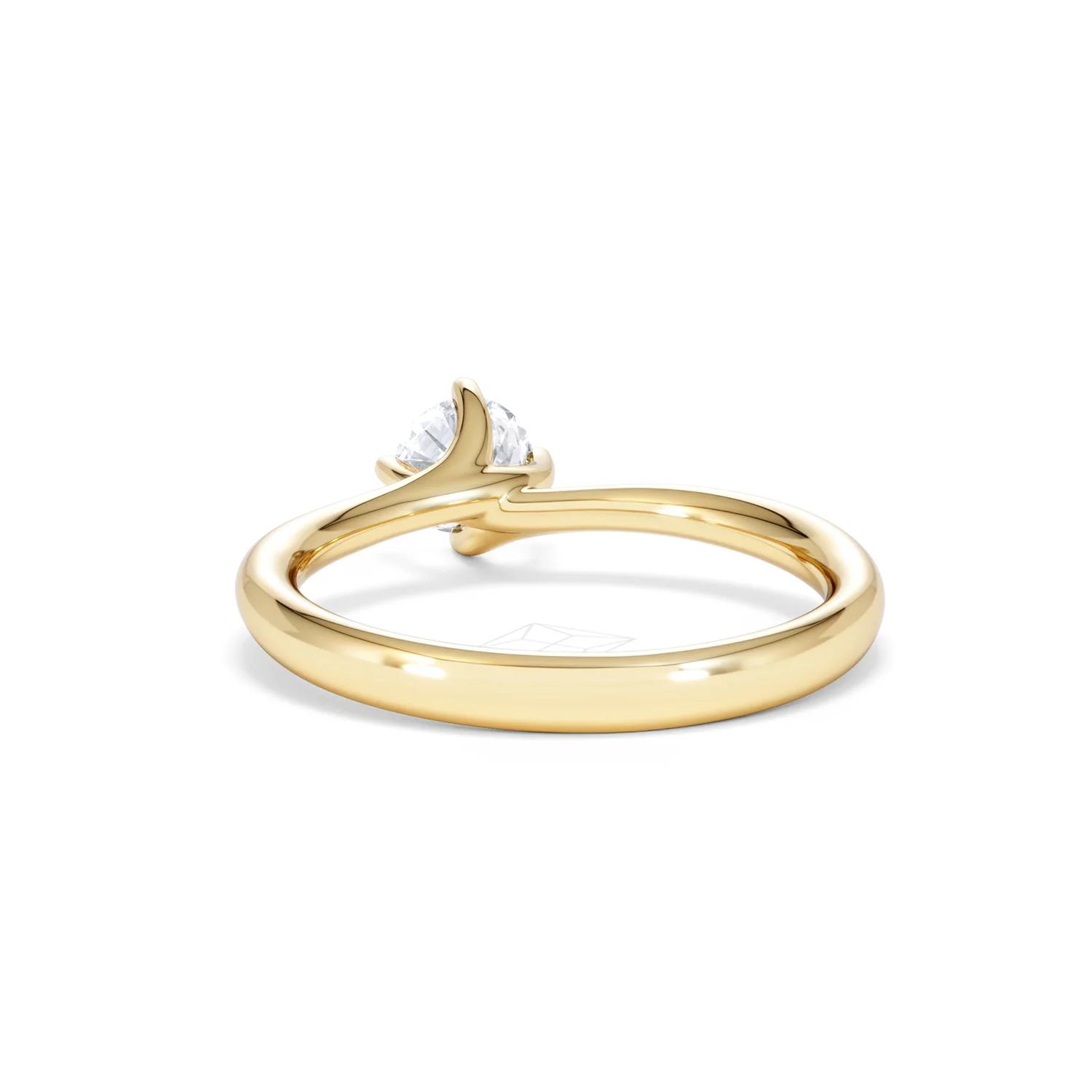 Half Carat Diamond Engagement Ring Lily Lab F/VS1 18K Gold - Image 51
