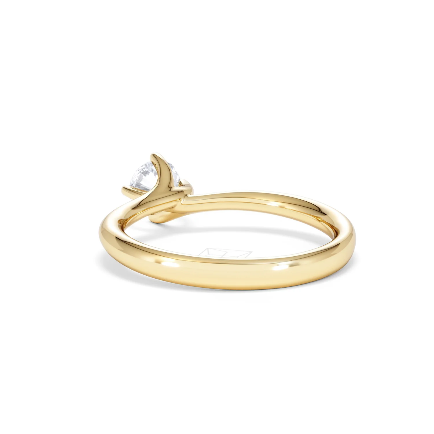 Half Carat Diamond Engagement Ring Lily Lab F/VS1 18K Gold - Image 54