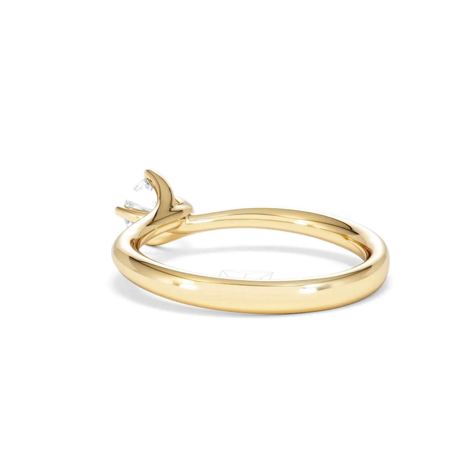 Half Carat Diamond Engagement Ring Lily Lab F/VS1 18K Gold - Image 56