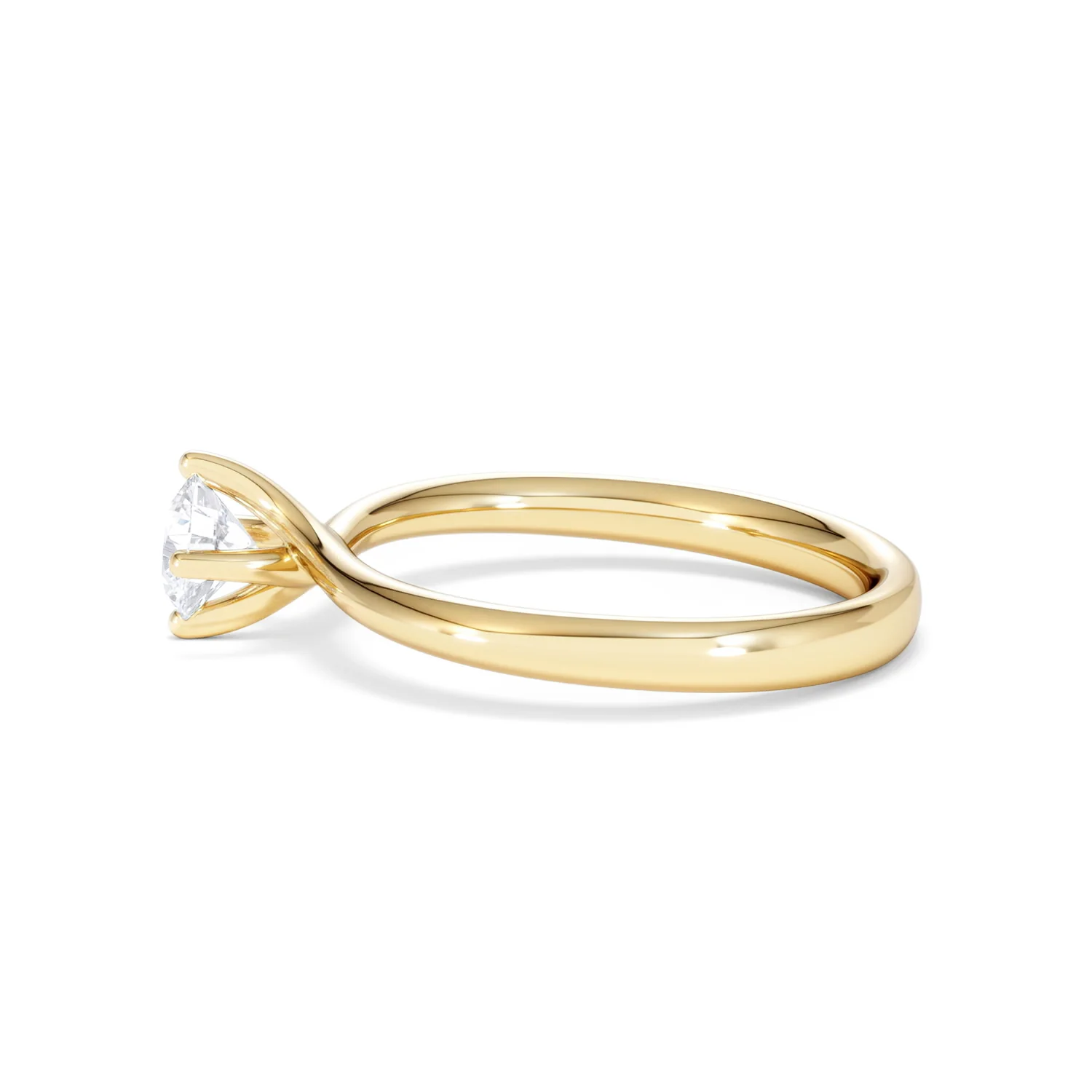 Half Carat Diamond Engagement Ring Lily Lab F/VS1 18K Gold - Image 68