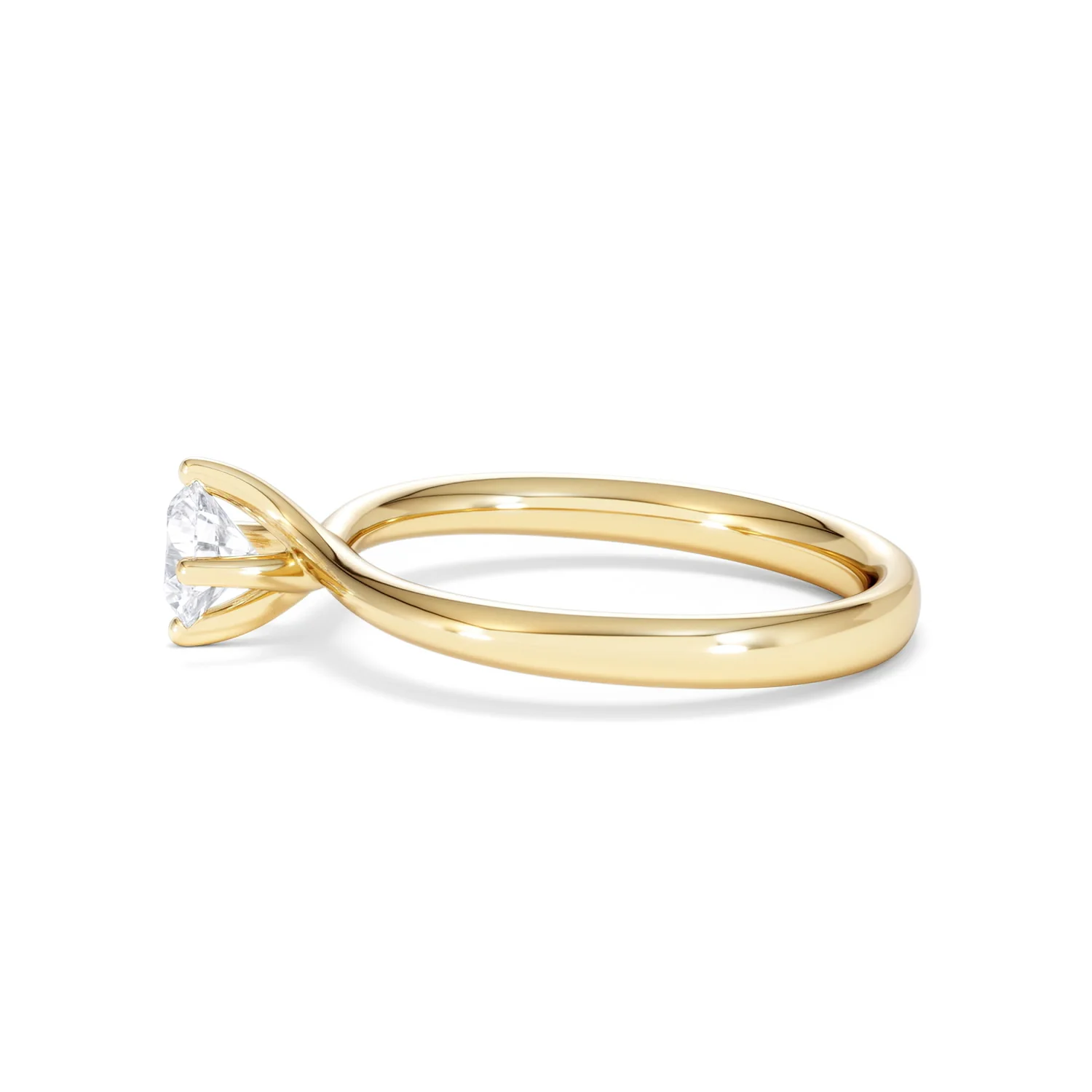 Half Carat Diamond Engagement Ring Lily Lab F/VS1 18K Gold - Image 69