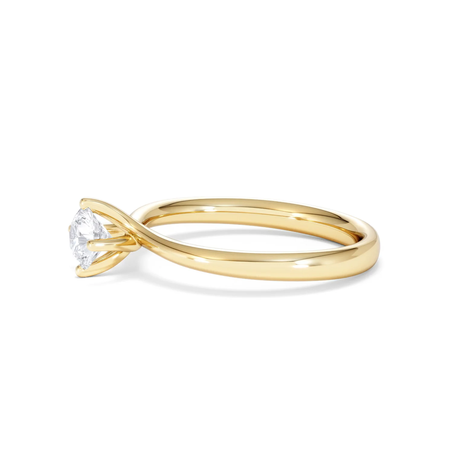 Half Carat Diamond Engagement Ring Lily Lab F/VS1 18K Gold - Image 72