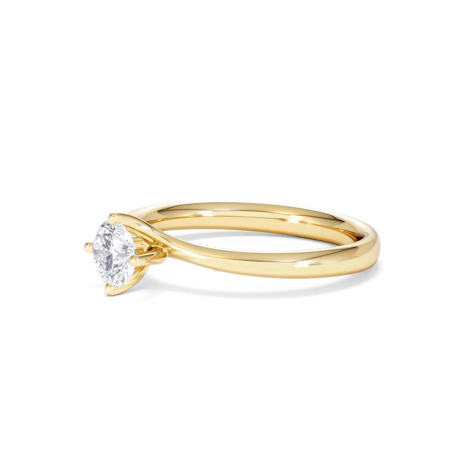 Half Carat Diamond Engagement Ring Lily Lab F/VS1 18K Gold - Image 77