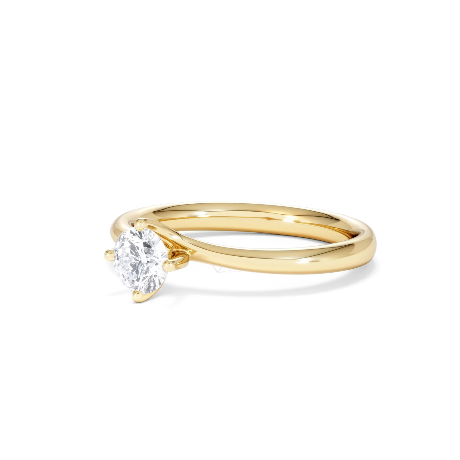 Half Carat Diamond Engagement Ring Lily Lab F/VS1 18K Gold - Image 80