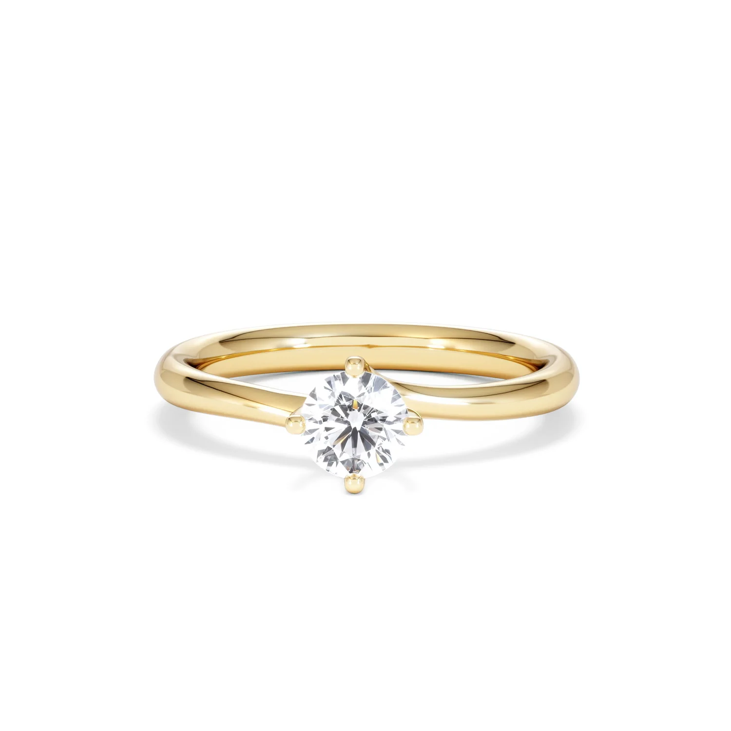 Half Carat Diamond Engagement Ring Lily Lab F/VS1 18K Gold - Image 87