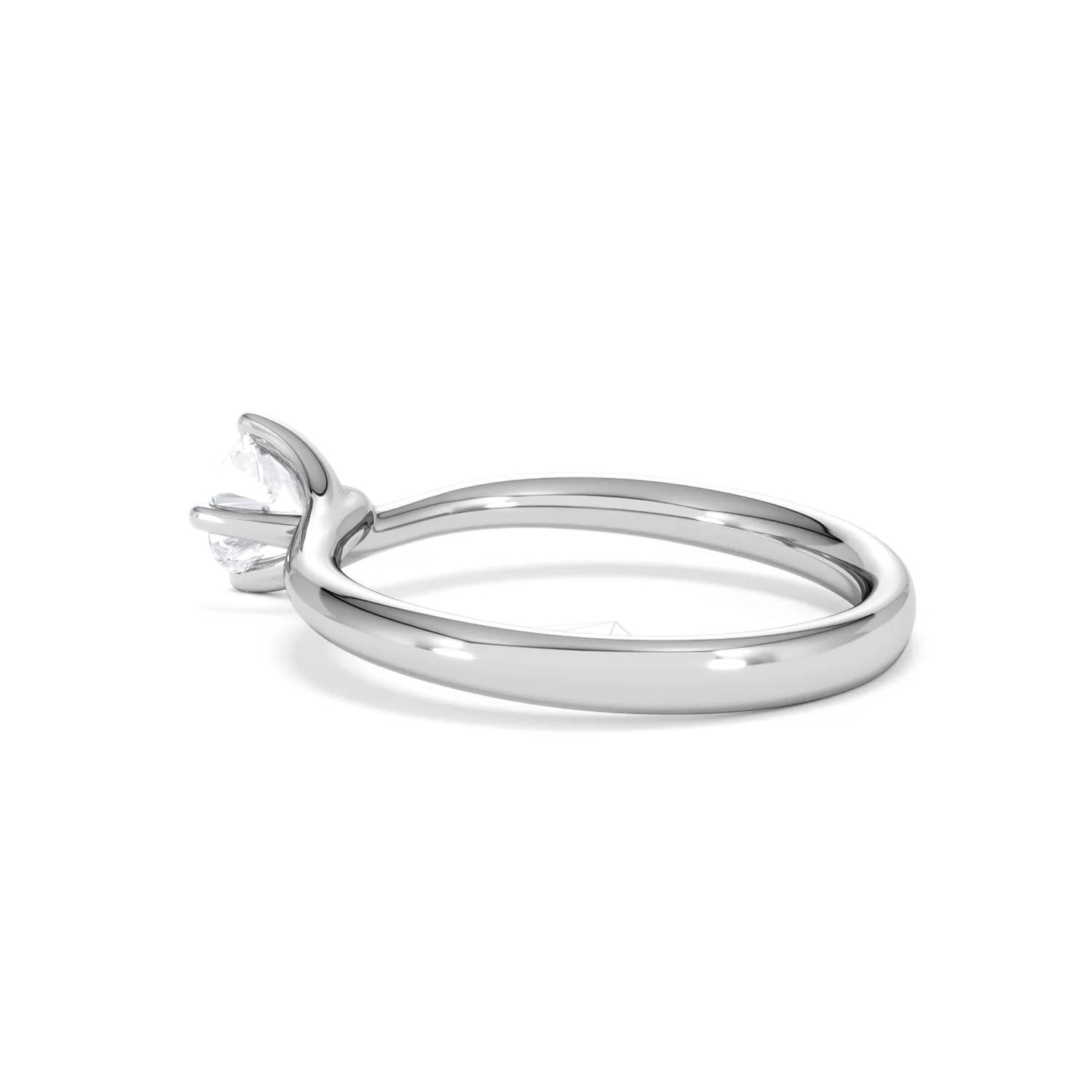 Half Carat Diamond Engagement Ring Lily Lab F/VS1 18K White Gold - Image 61