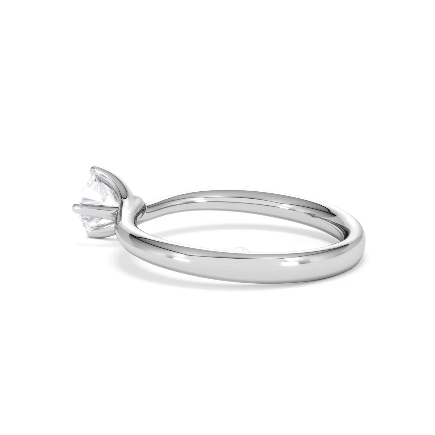 Half Carat Diamond Engagement Ring Lily Lab F/VS1 18K White Gold - Image 62