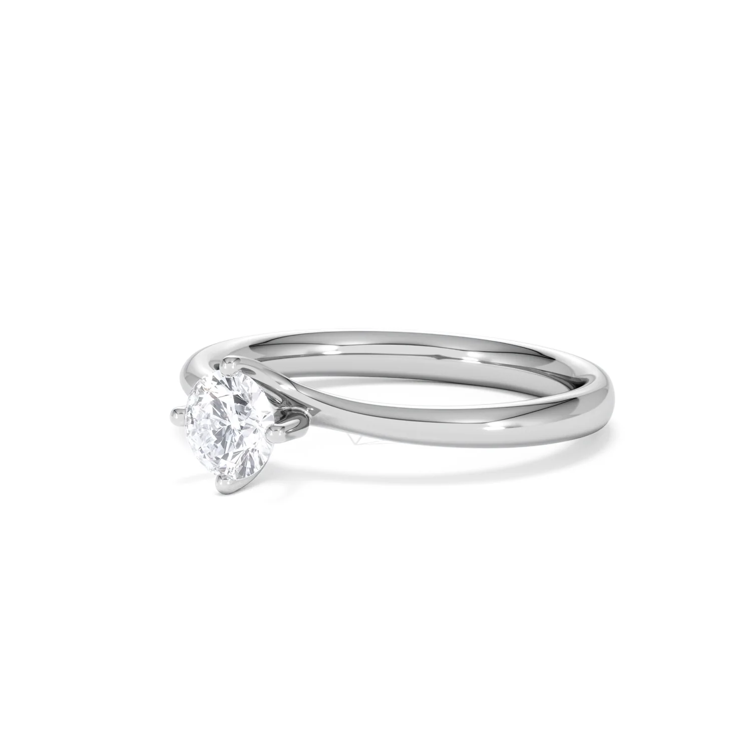Half Carat Diamond Engagement Ring Lily Lab F/VS1 18K White Gold - Image 80