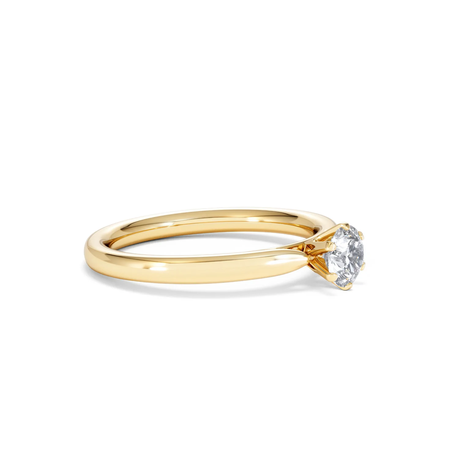 Half Carat Diamond Engagement Ring Low Chloe Lab F/VS1 18K Gold - Image 20