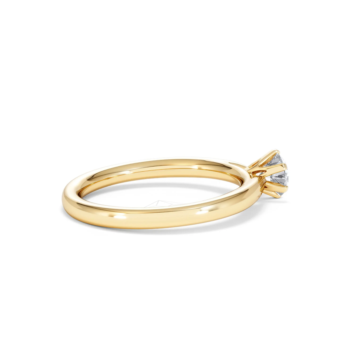 Half Carat Diamond Engagement Ring Low Chloe Lab F/VS1 18K Gold - Image 32