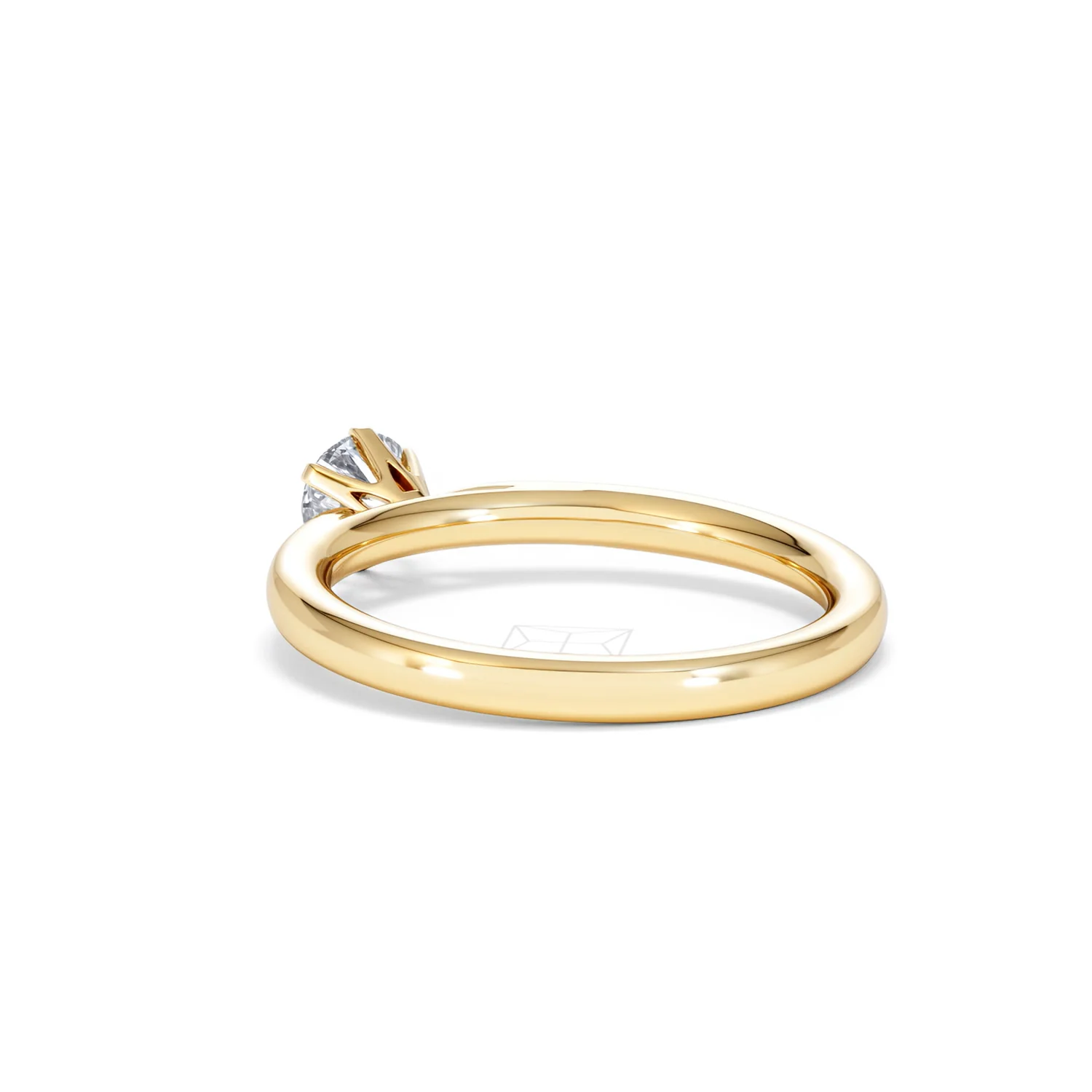 Half Carat Diamond Engagement Ring Low Chloe Lab F/VS1 18K Gold - Image 56