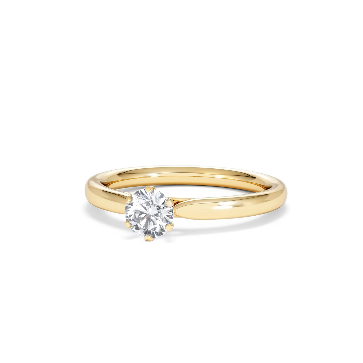 Half Carat Diamond Engagement Ring Low Chloe Lab F/VS1 18K Gold - Image 84