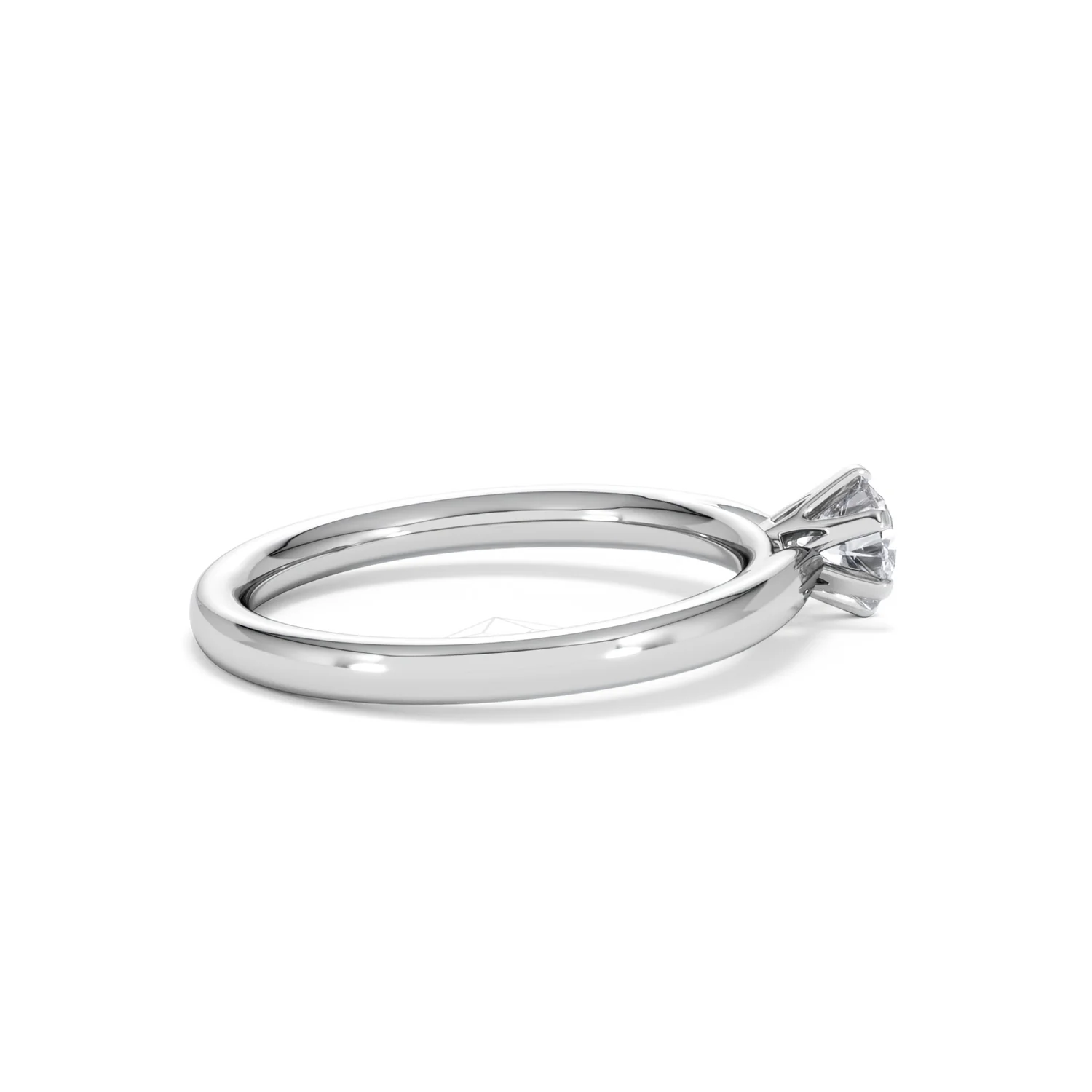 Half Carat Diamond Engagement Ring Low Chloe Lab F/VS1 18K White Gold - Image 31