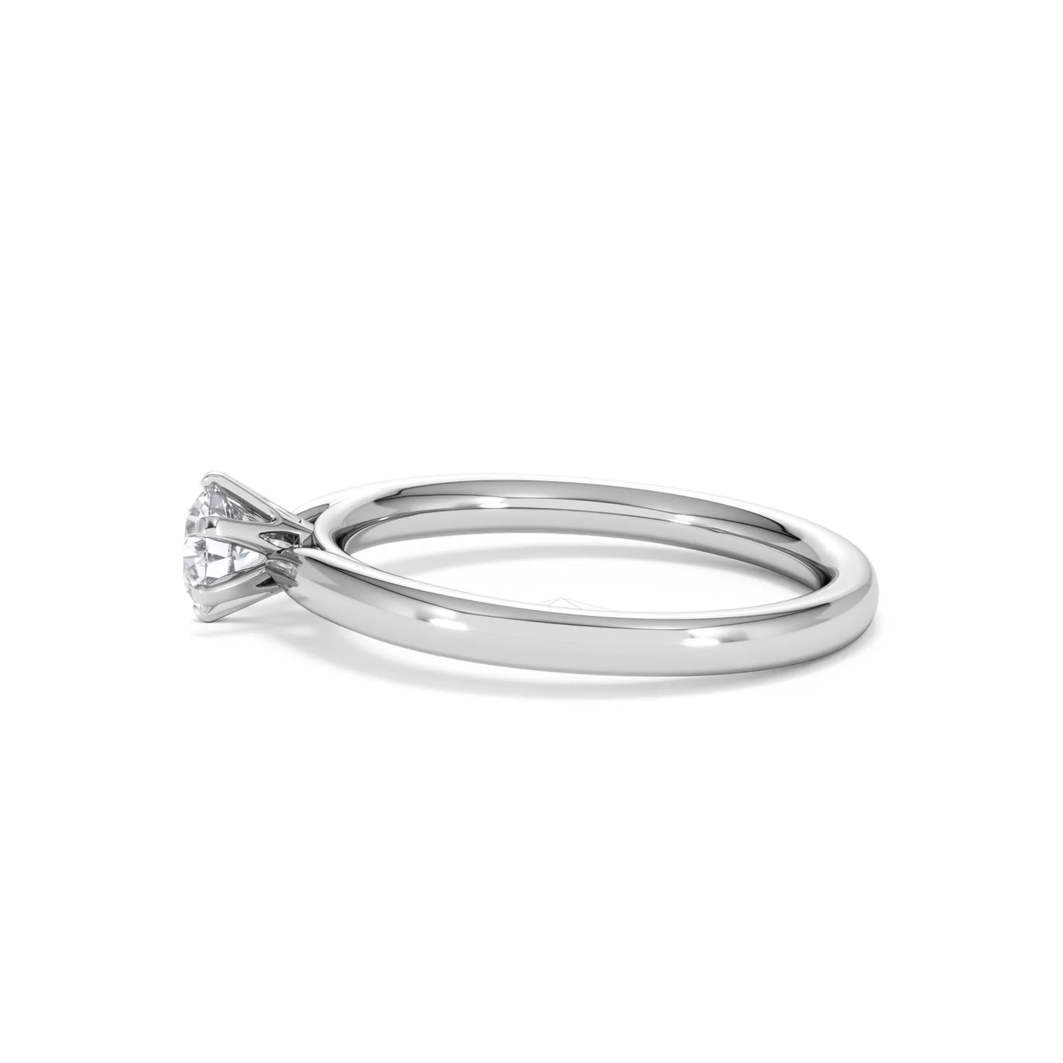 Half Carat Diamond Engagement Ring Low Chloe Lab F/VS1 18K White Gold - Image 68
