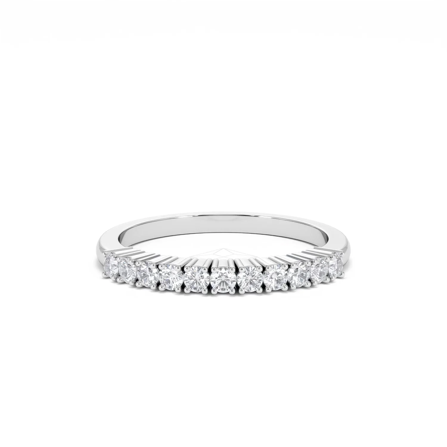 Half Eternity Ring 0.30CT Lab Diamond 9K White Gold - Image 10