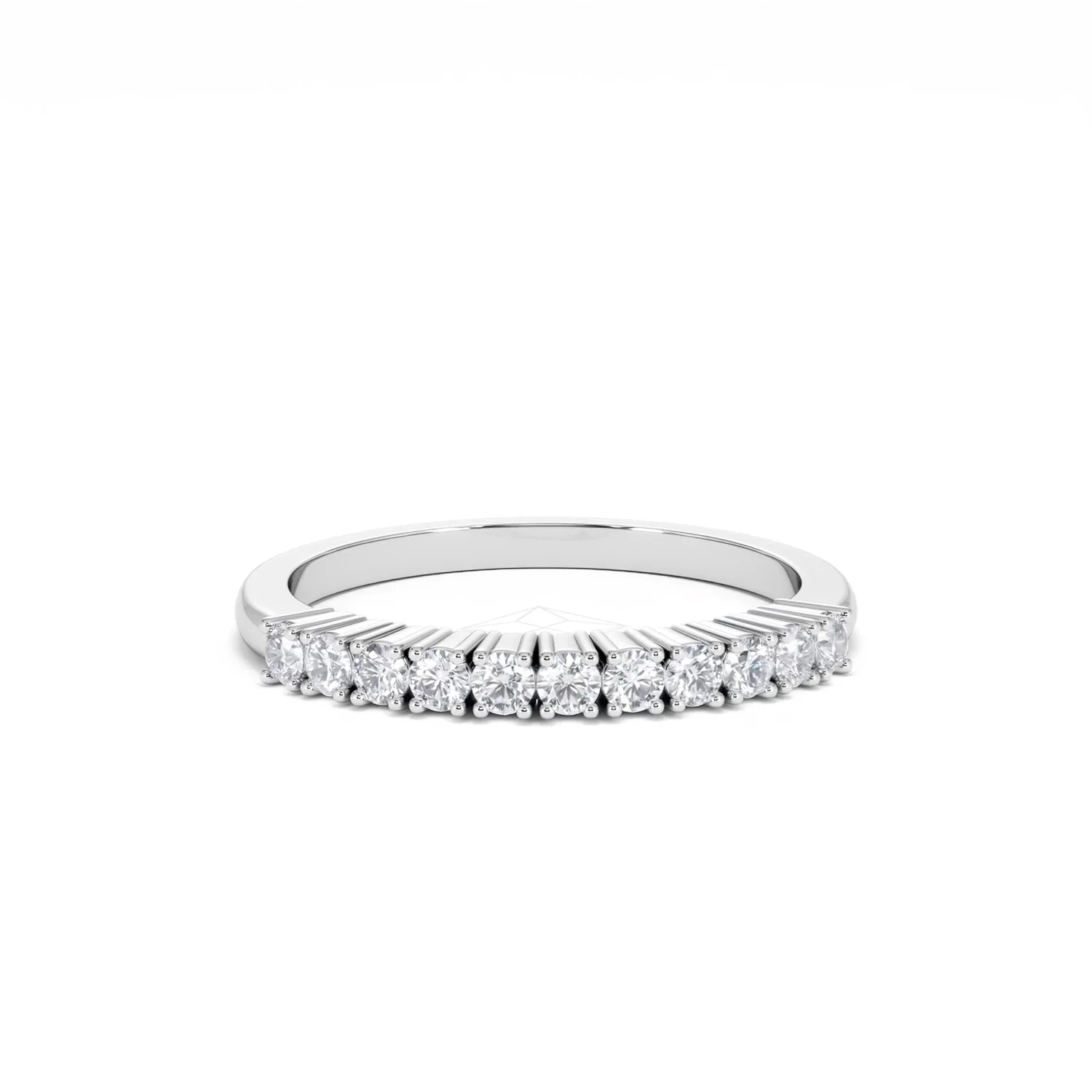 Half Eternity Ring 0.30CT Lab Diamond 9K White Gold - Image 11