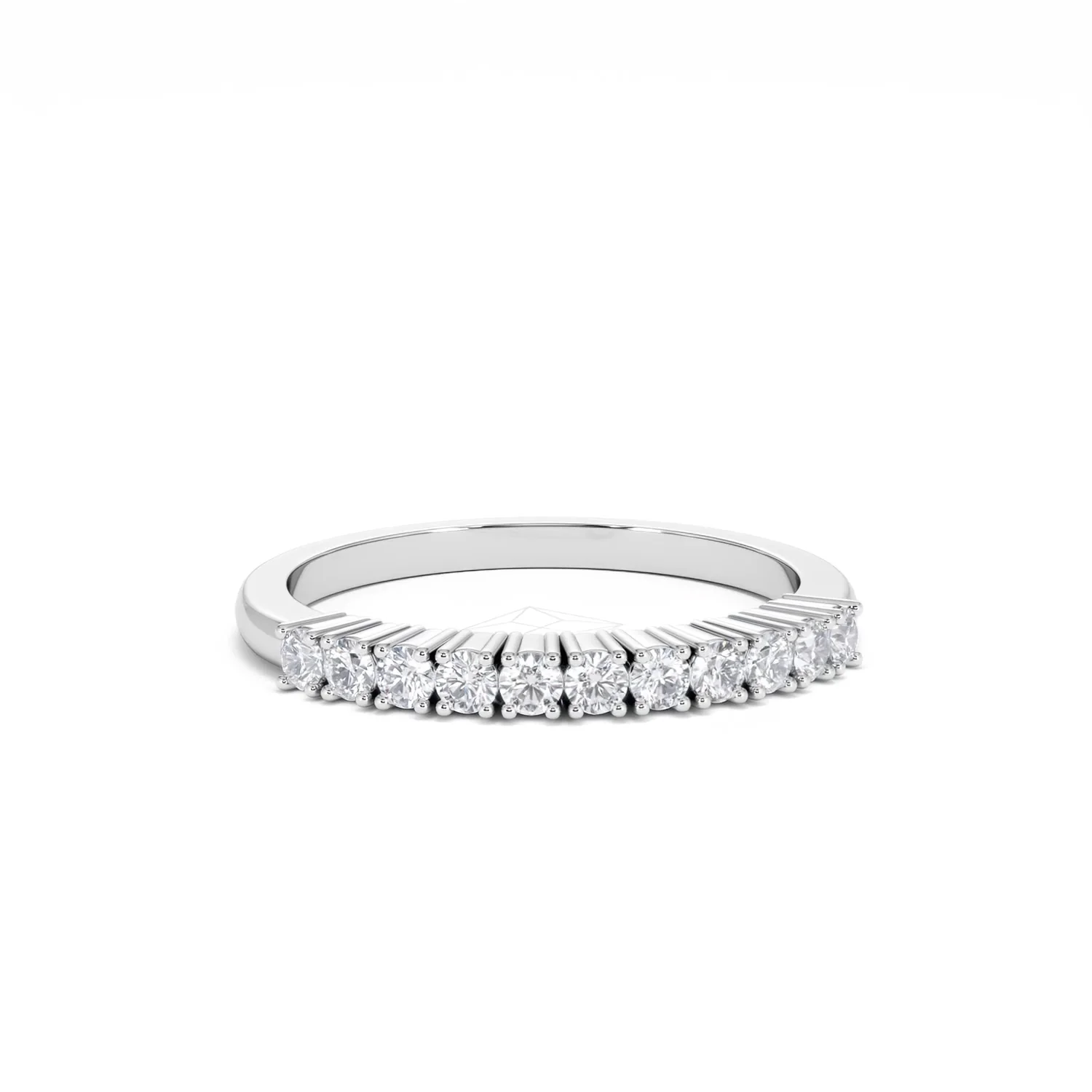 Half Eternity Ring 0.30CT Lab Diamond 9K White Gold - Image 12