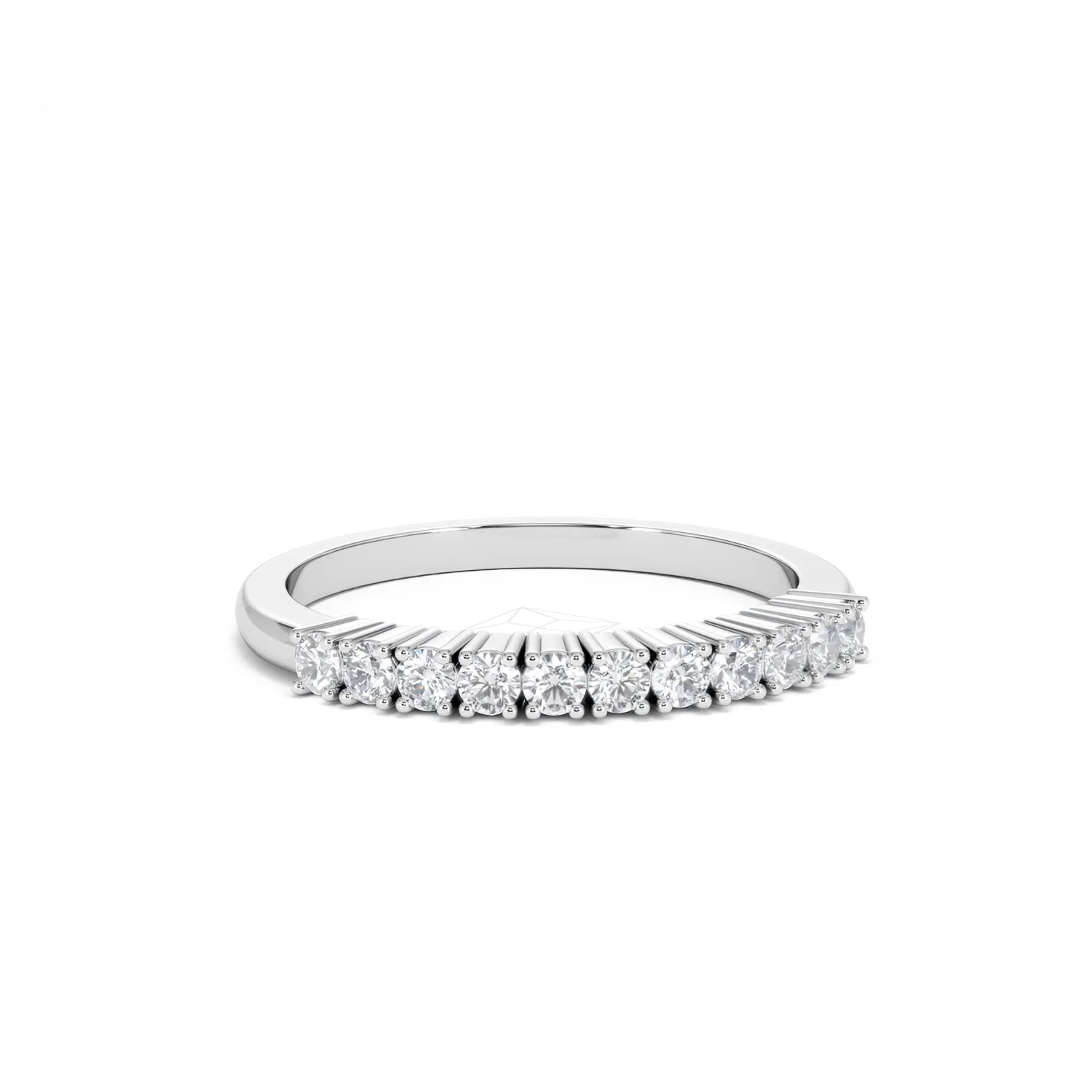 Half Eternity Ring 0.30CT Lab Diamond 9K White Gold - Image 13