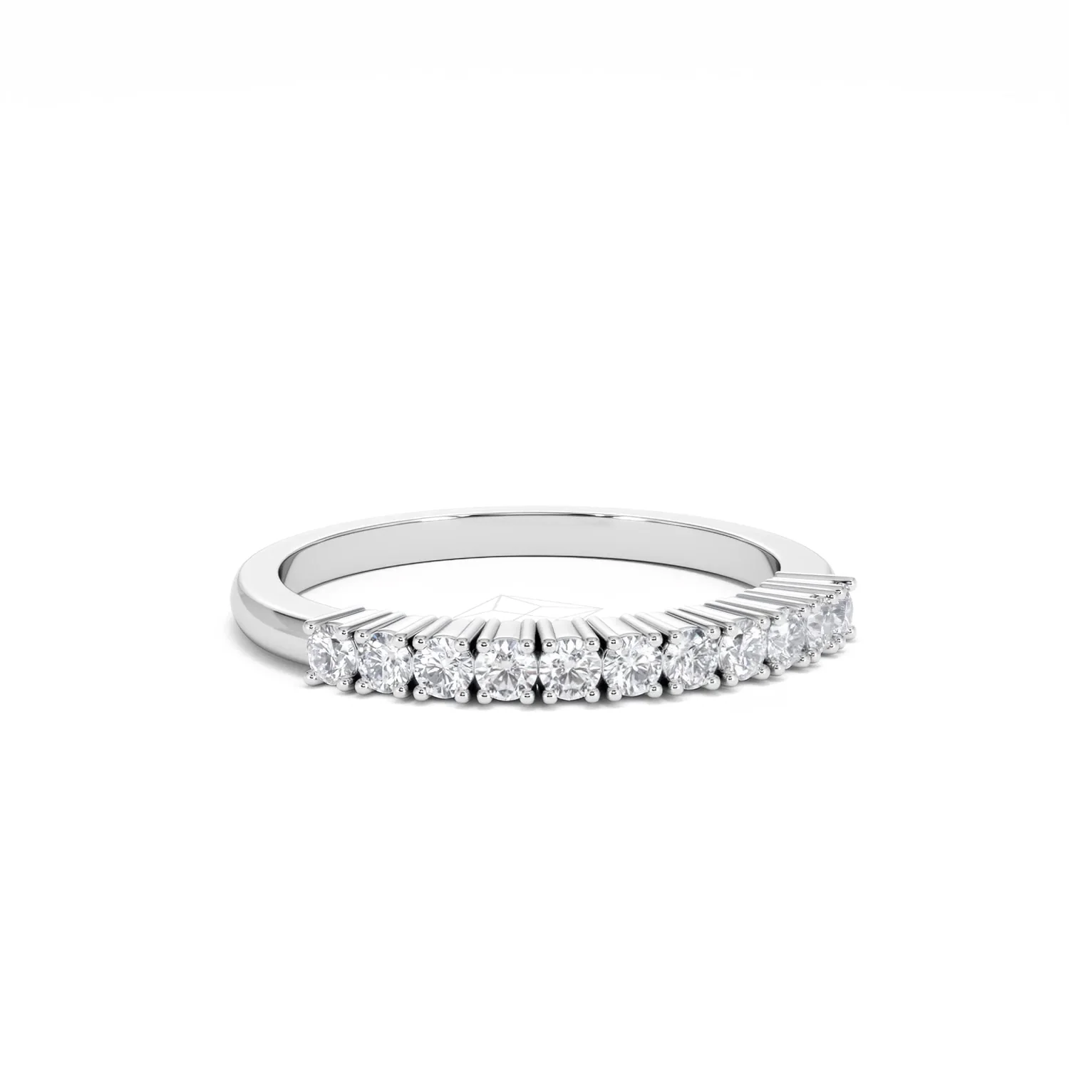 Half Eternity Ring 0.30CT Lab Diamond 9K White Gold - Image 14