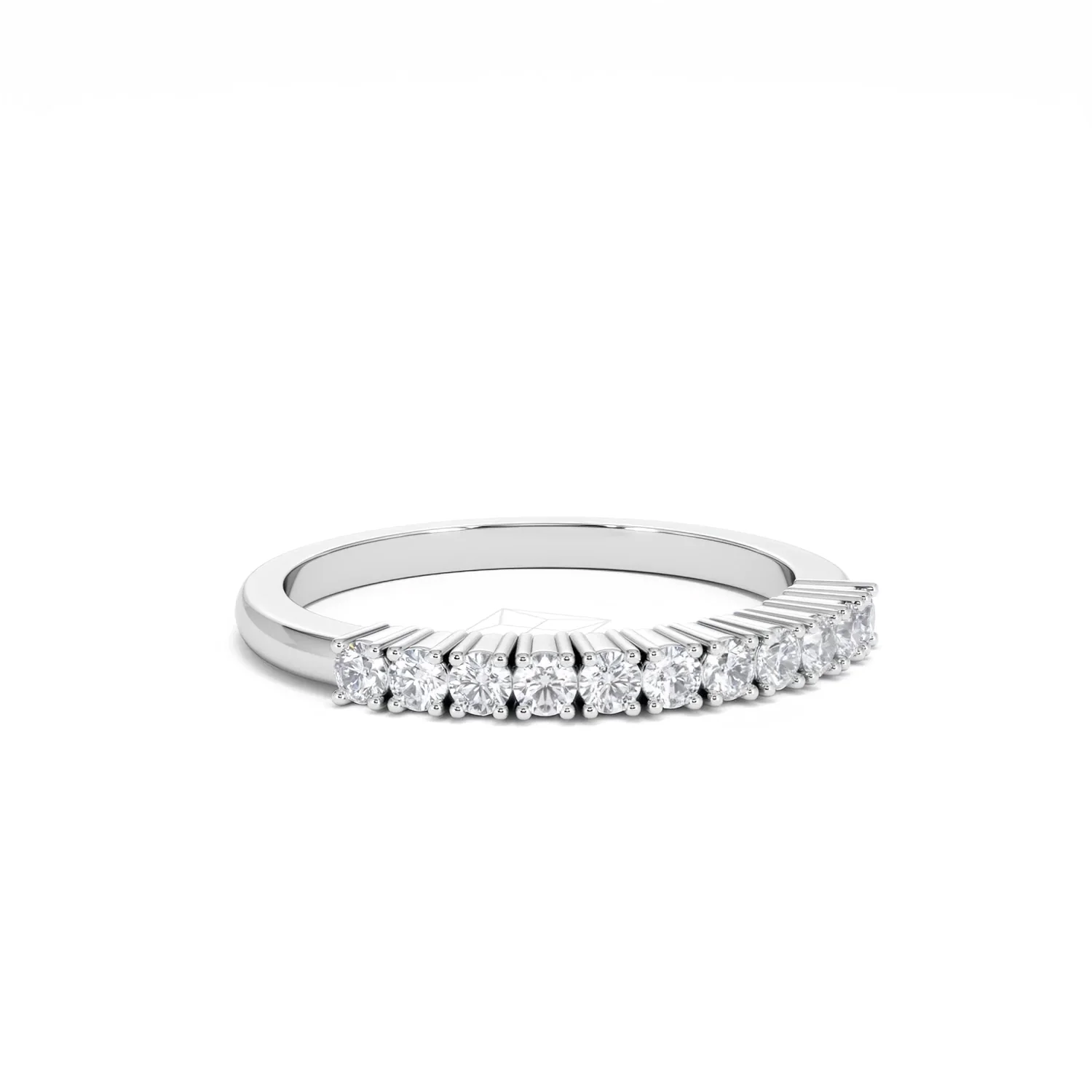 Half Eternity Ring 0.30CT Lab Diamond 9K White Gold - Image 15