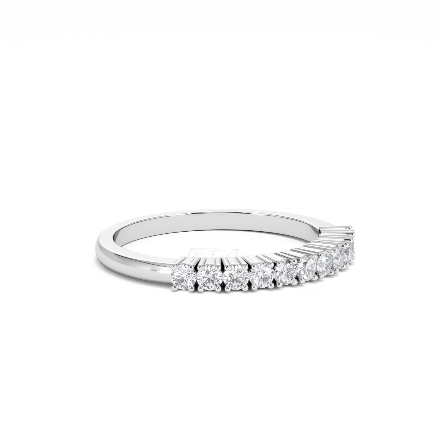 Half Eternity Ring 0.30CT Lab Diamond 9K White Gold - Image 19