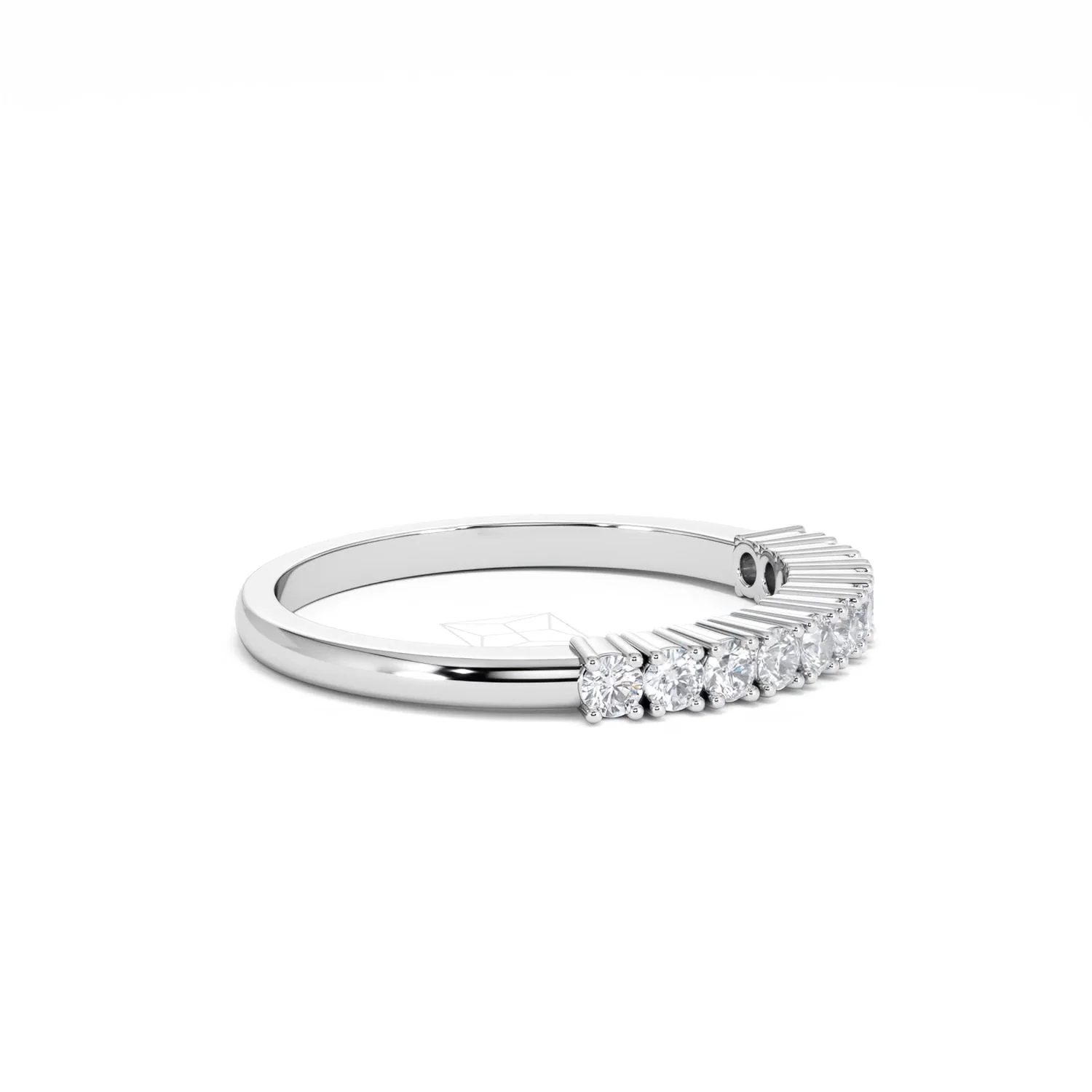 Half Eternity Ring 0.30CT Lab Diamond 9K White Gold - Image 25
