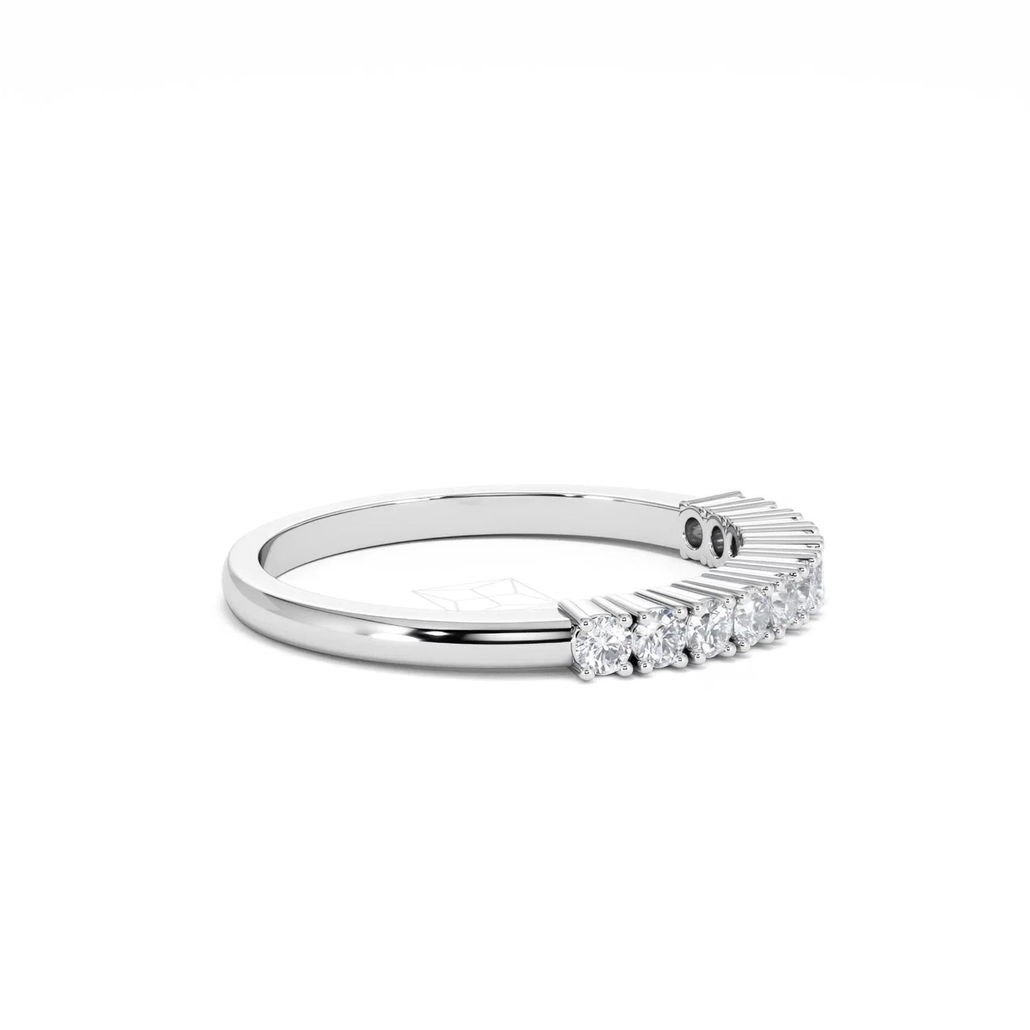 Half Eternity Ring 0.30CT Lab Diamond 9K White Gold - Image 26