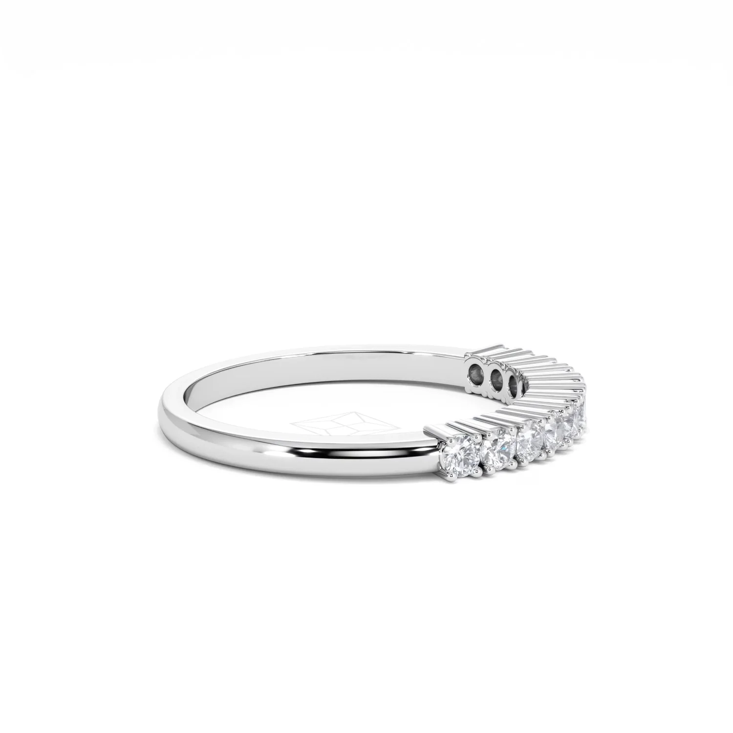 Half Eternity Ring 0.30CT Lab Diamond 9K White Gold - Image 28