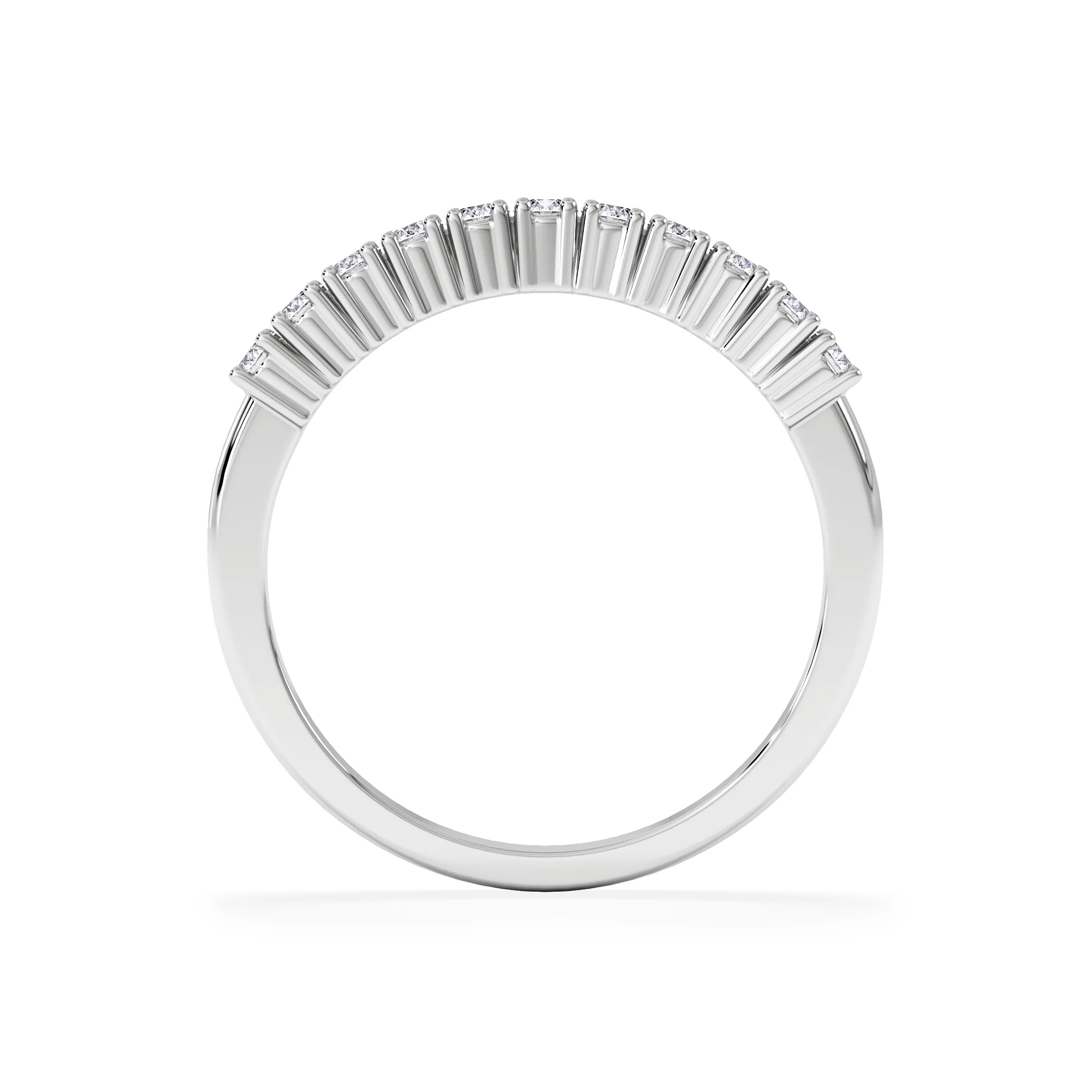 Half Eternity Ring 0.30CT Lab Diamond 9K White Gold - Image 3