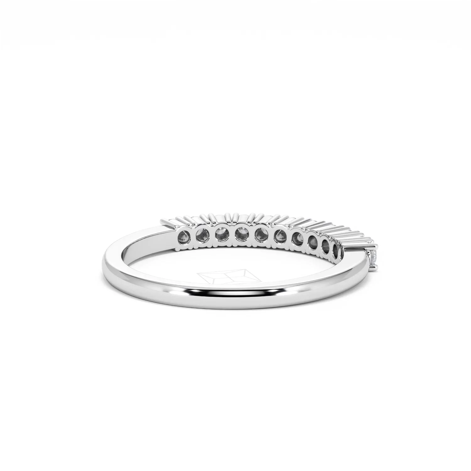 Half Eternity Ring 0.30CT Lab Diamond 9K White Gold - Image 44