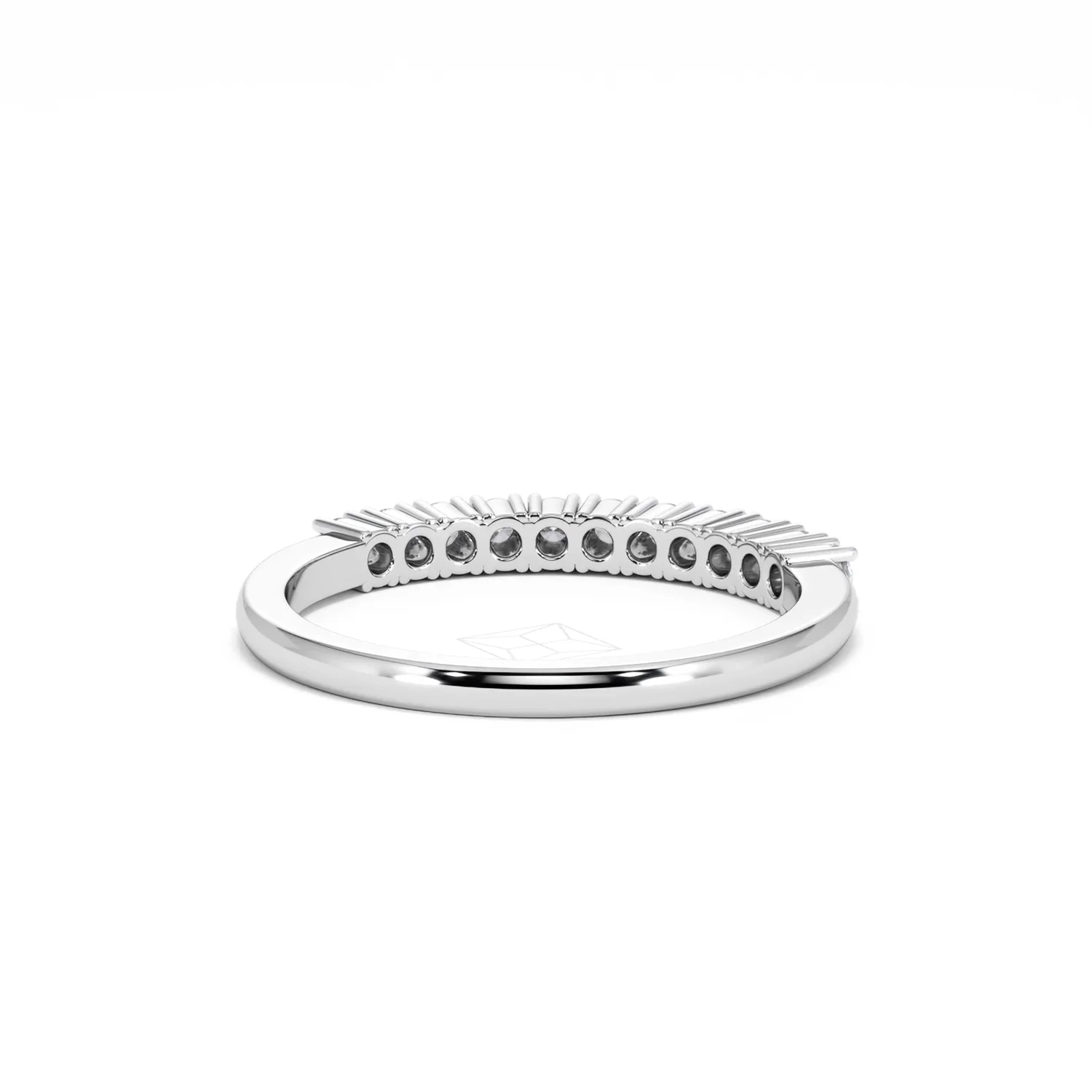 Half Eternity Ring 0.30CT Lab Diamond 9K White Gold - Image 47