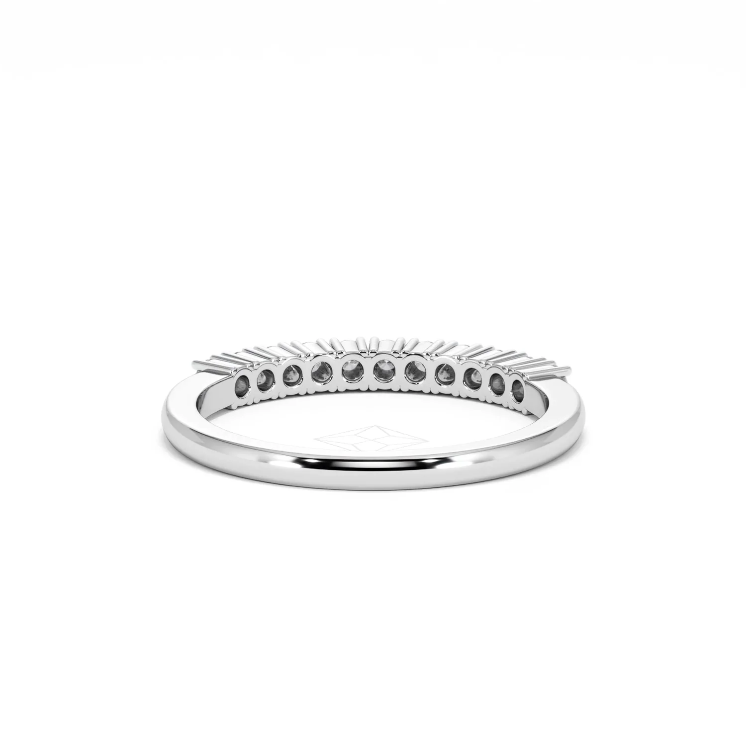 Half Eternity Ring 0.30CT Lab Diamond 9K White Gold - Image 49