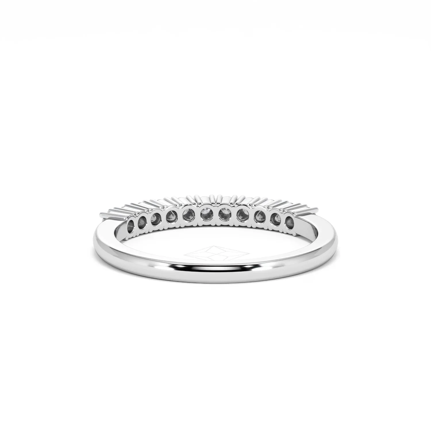 Half Eternity Ring 0.30CT Lab Diamond 9K White Gold - Image 51