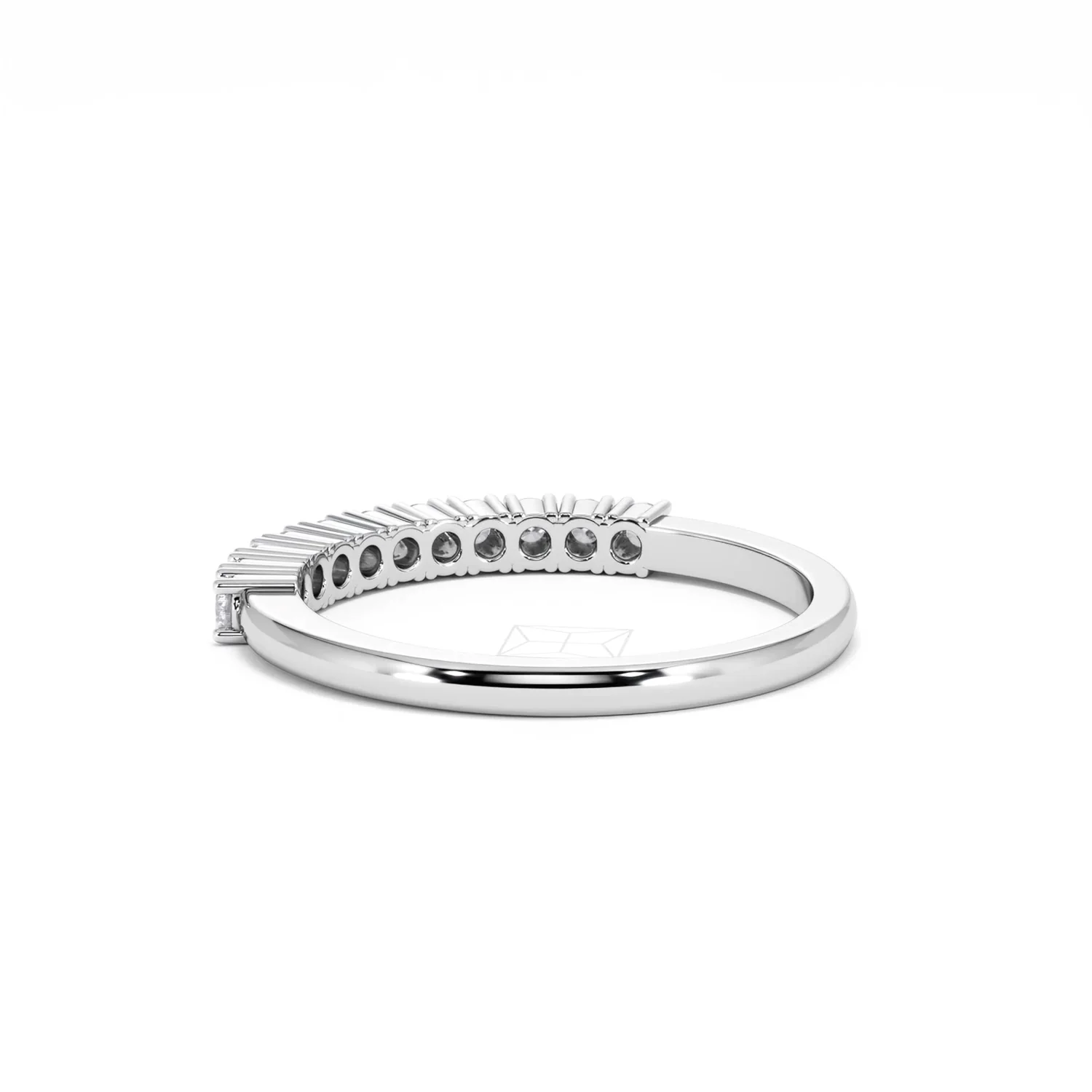 Half Eternity Ring 0.30CT Lab Diamond 9K White Gold - Image 58