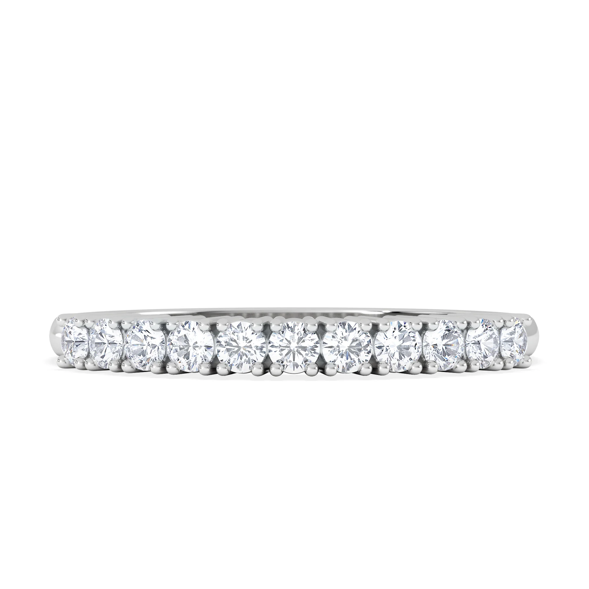 Half Eternity Ring 0.30CT Lab Diamond 9K White Gold - Image 6