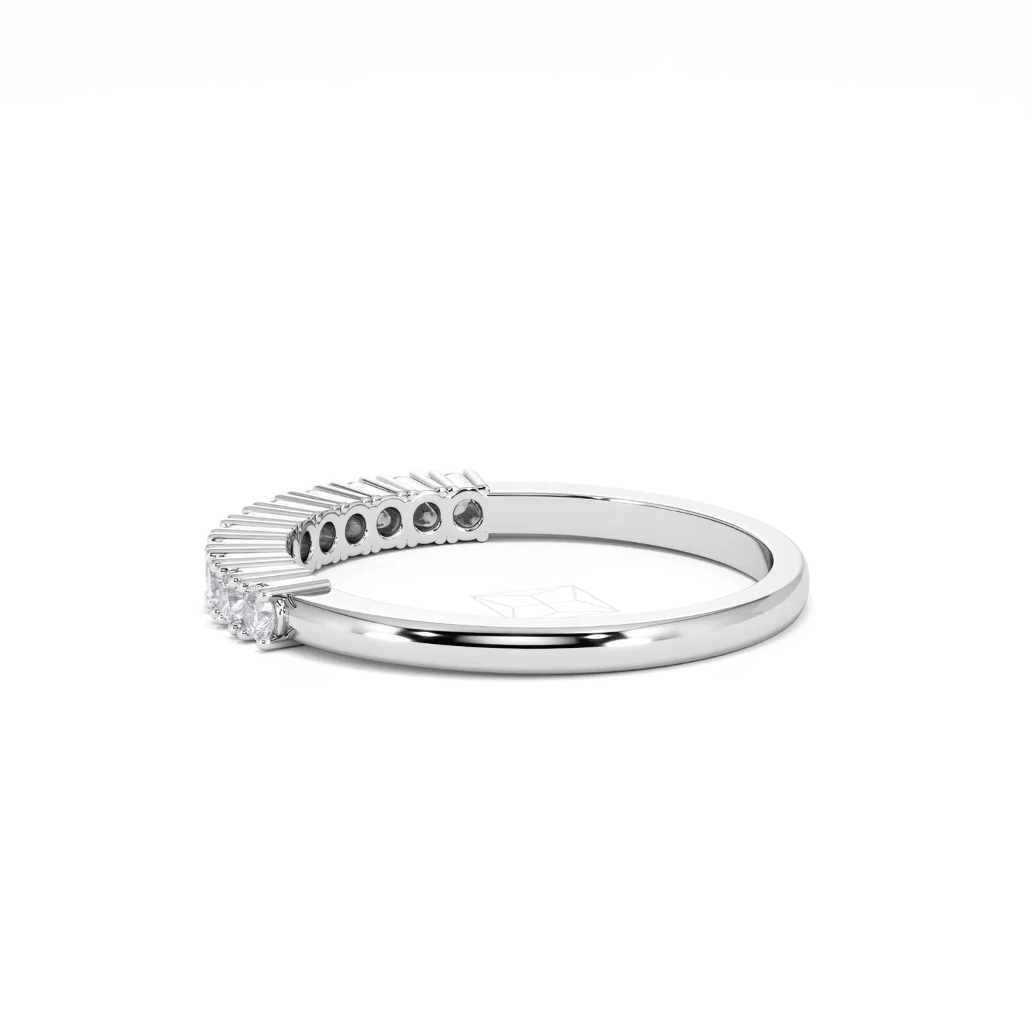 Half Eternity Ring 0.30CT Lab Diamond 9K White Gold - Image 65